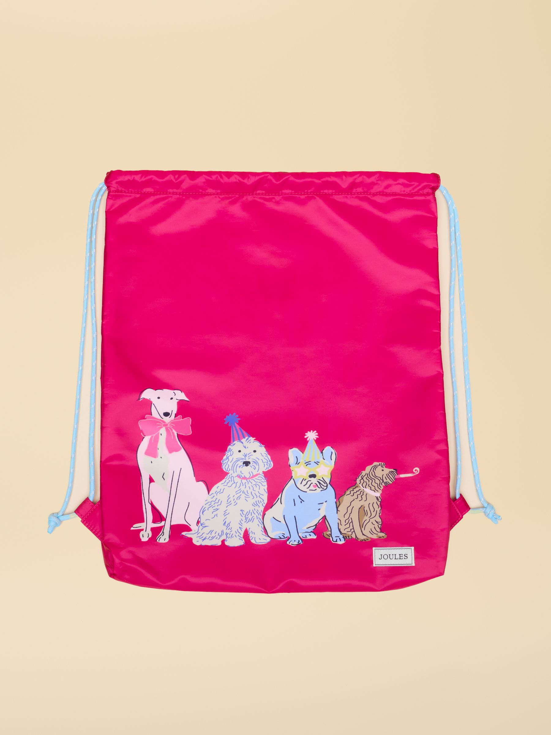 Kids' Adventurer Pink Dog Drawstring Bag - Image 1 of 3