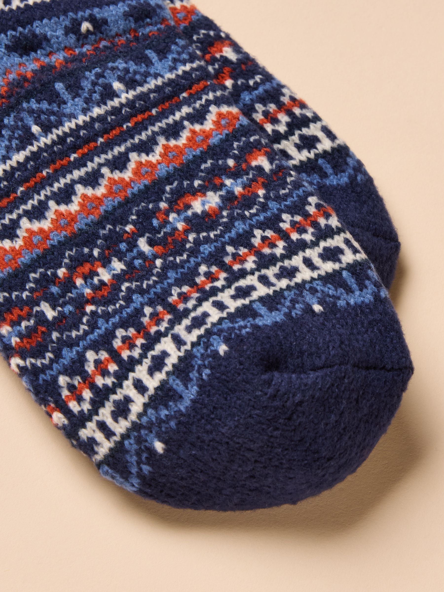 Kids' Wader Navy Fair Isle Welly Socks - Image 3 of 3