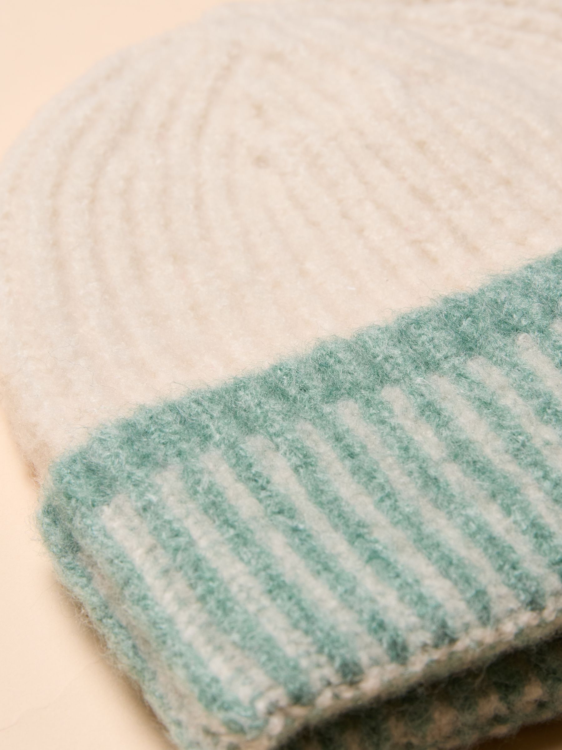 Kids' Wanderer Cream Beanie Hat - Image 4 of 4