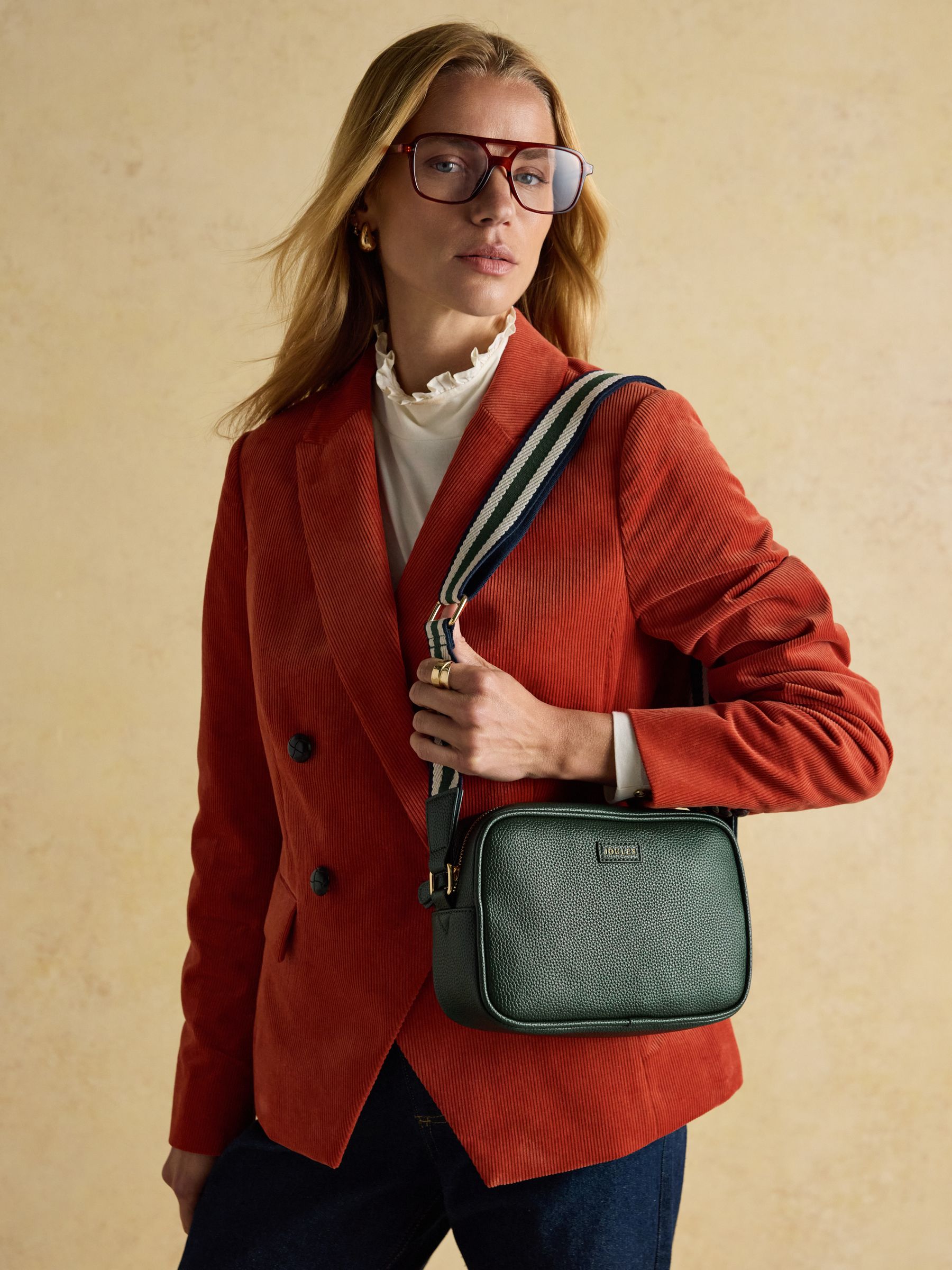 Trent Dark Green Adjustable Cross Body Bag - Image 1 of 9