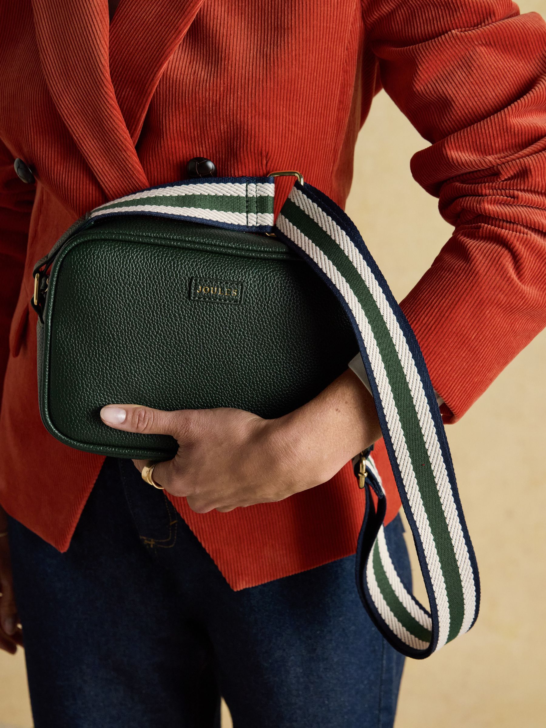 Trent Dark Green Adjustable Cross Body Bag - Image 3 of 9