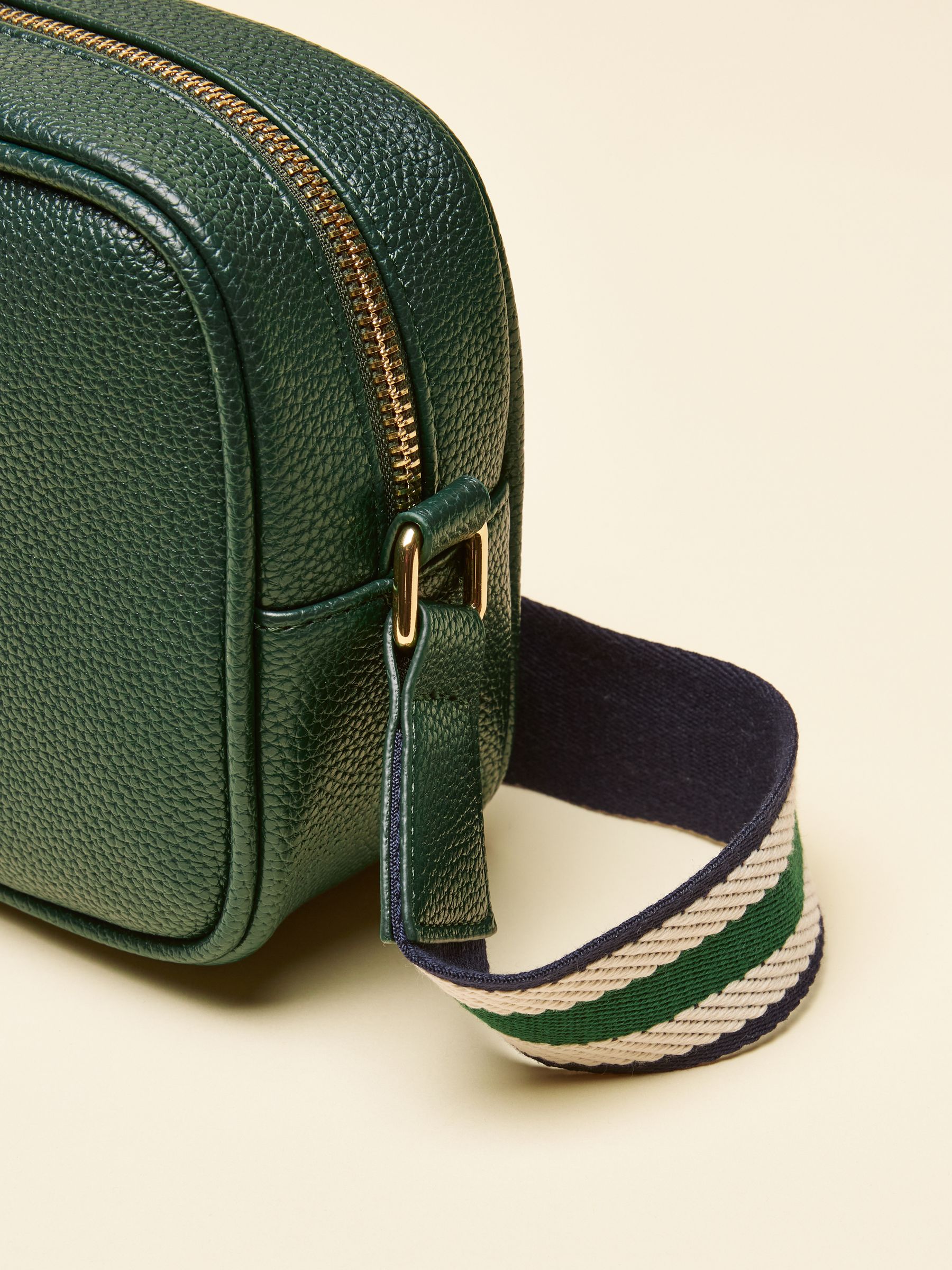 Trent Dark Green Adjustable Cross Body Bag - Image 8 of 9