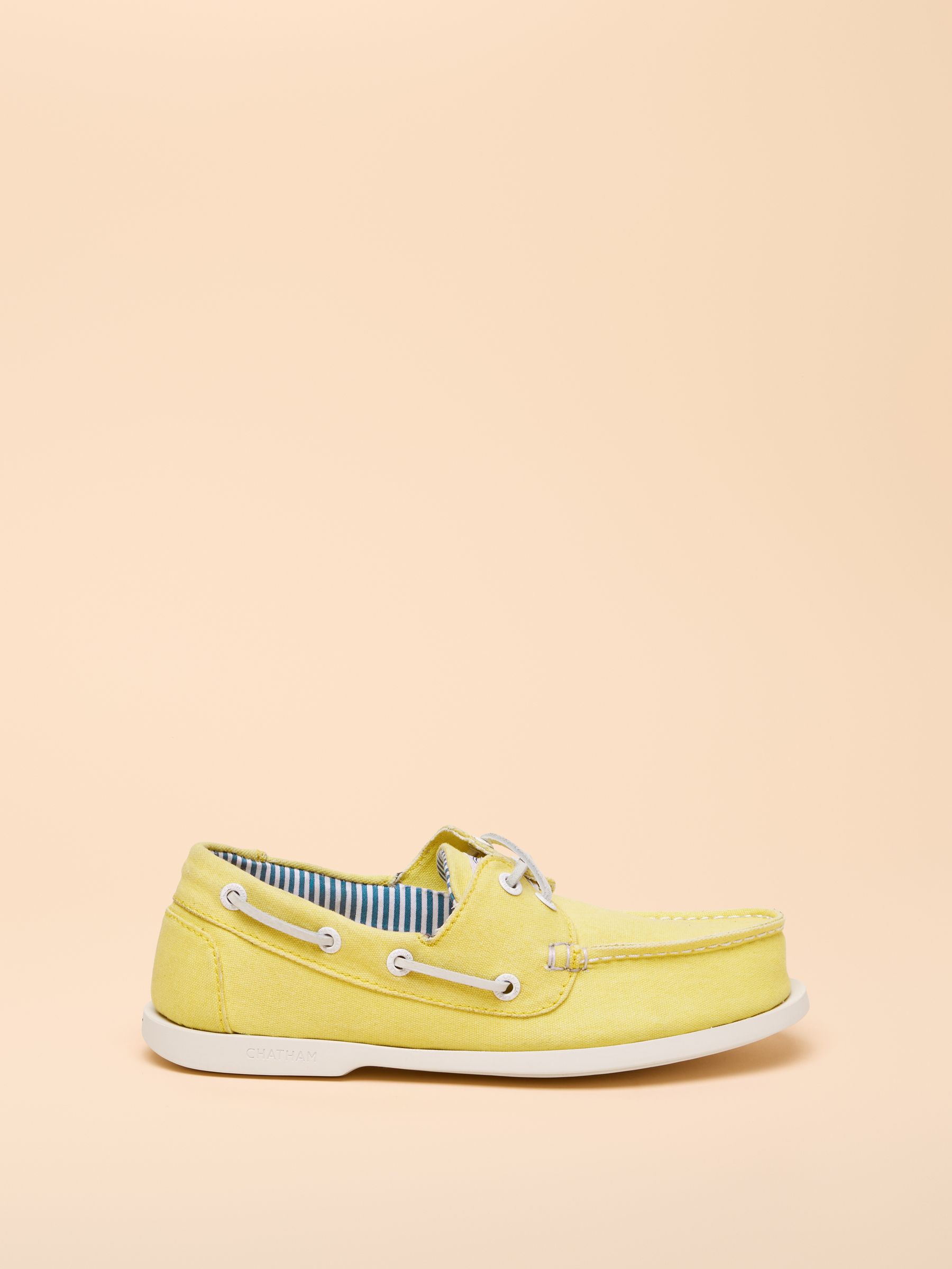 Joules X Chatham Yellow Jetty Deck Shoes - Image 1 of 7