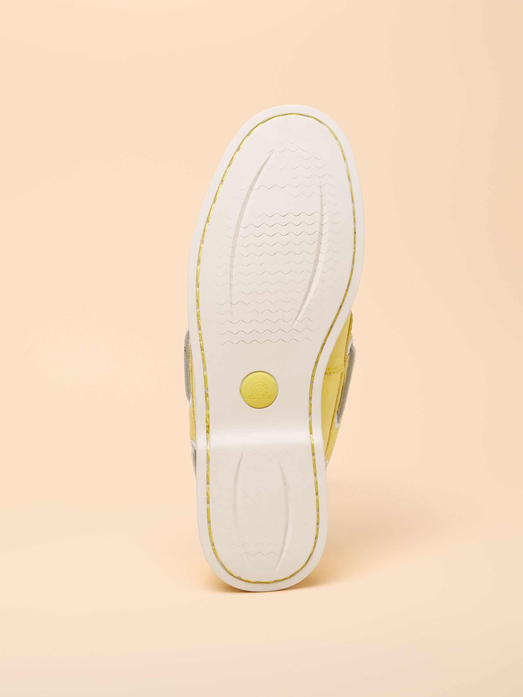 Joules X Chatham Yellow Jetty Deck Shoes - Image 4 of 7