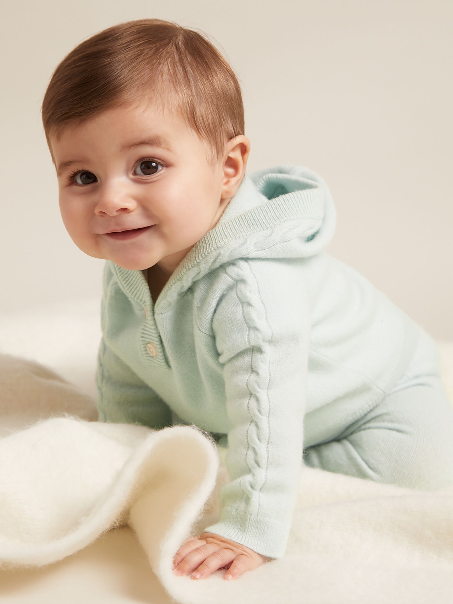 100% Cashmere Hoodie And Leggings Set in Mint - Image 1 of 4