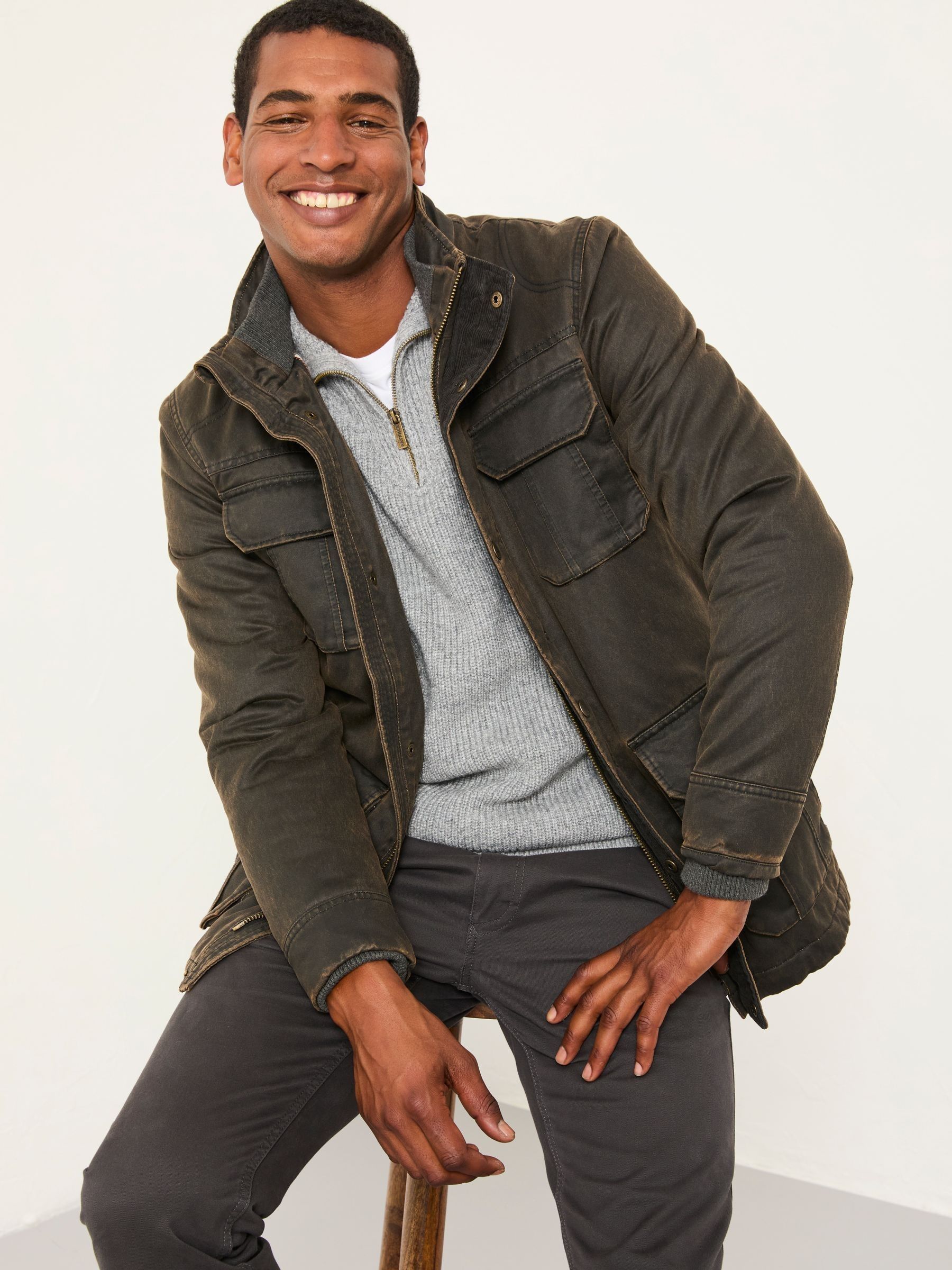 Broadsands Brown Flap Pocket Jacket | FatFace USA