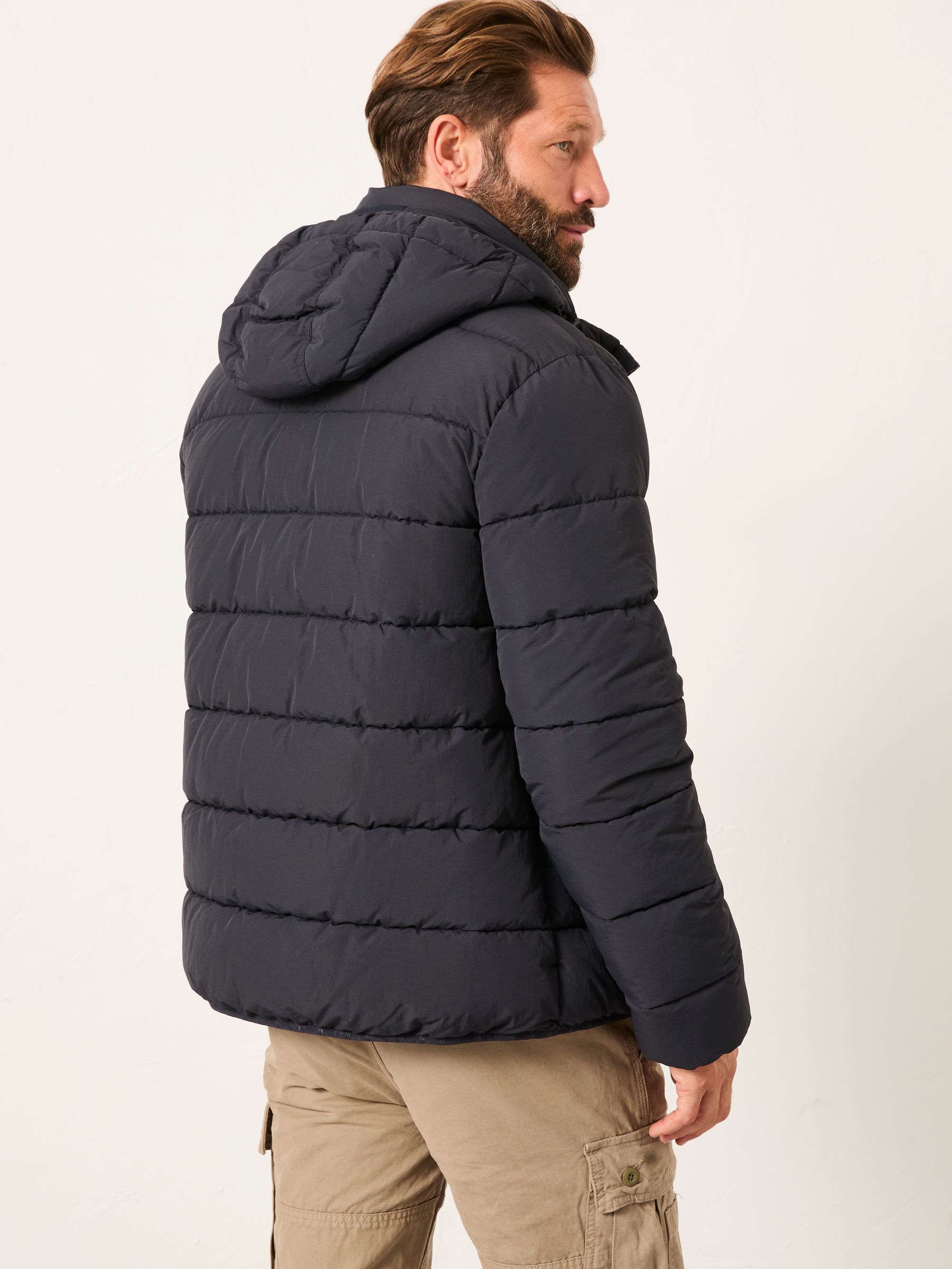 Winkworth Navy Hooded Puffer Jacket - Image 2 of 6