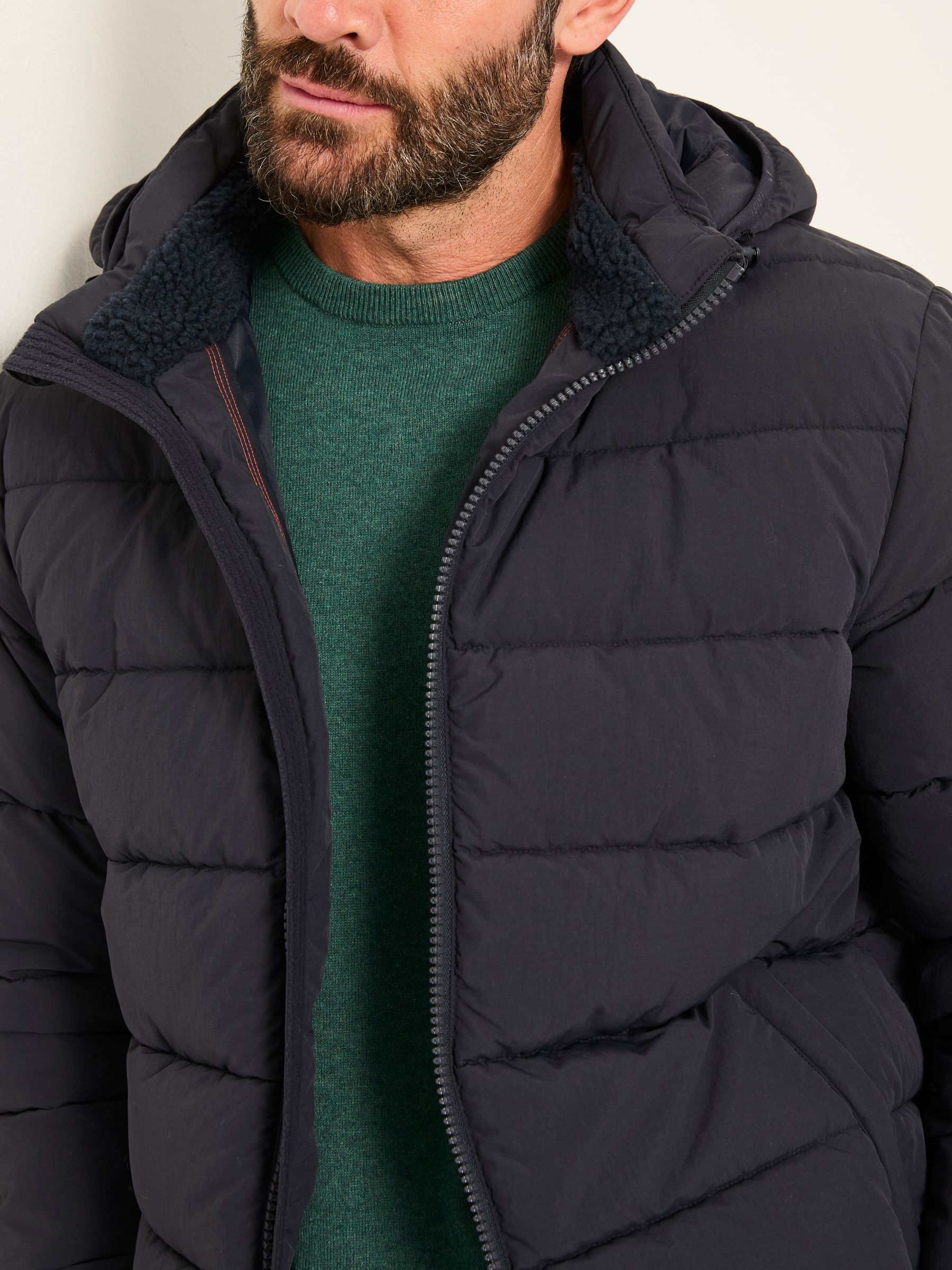 Winkworth Navy Hooded Puffer Jacket - Image 3 of 6