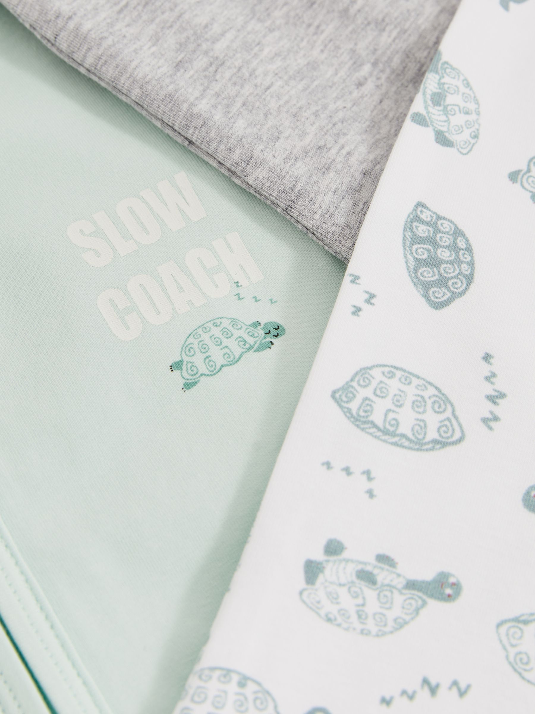 3 Pack Sleepsuit Gift Set in Grey Marl - Image 3 of 4