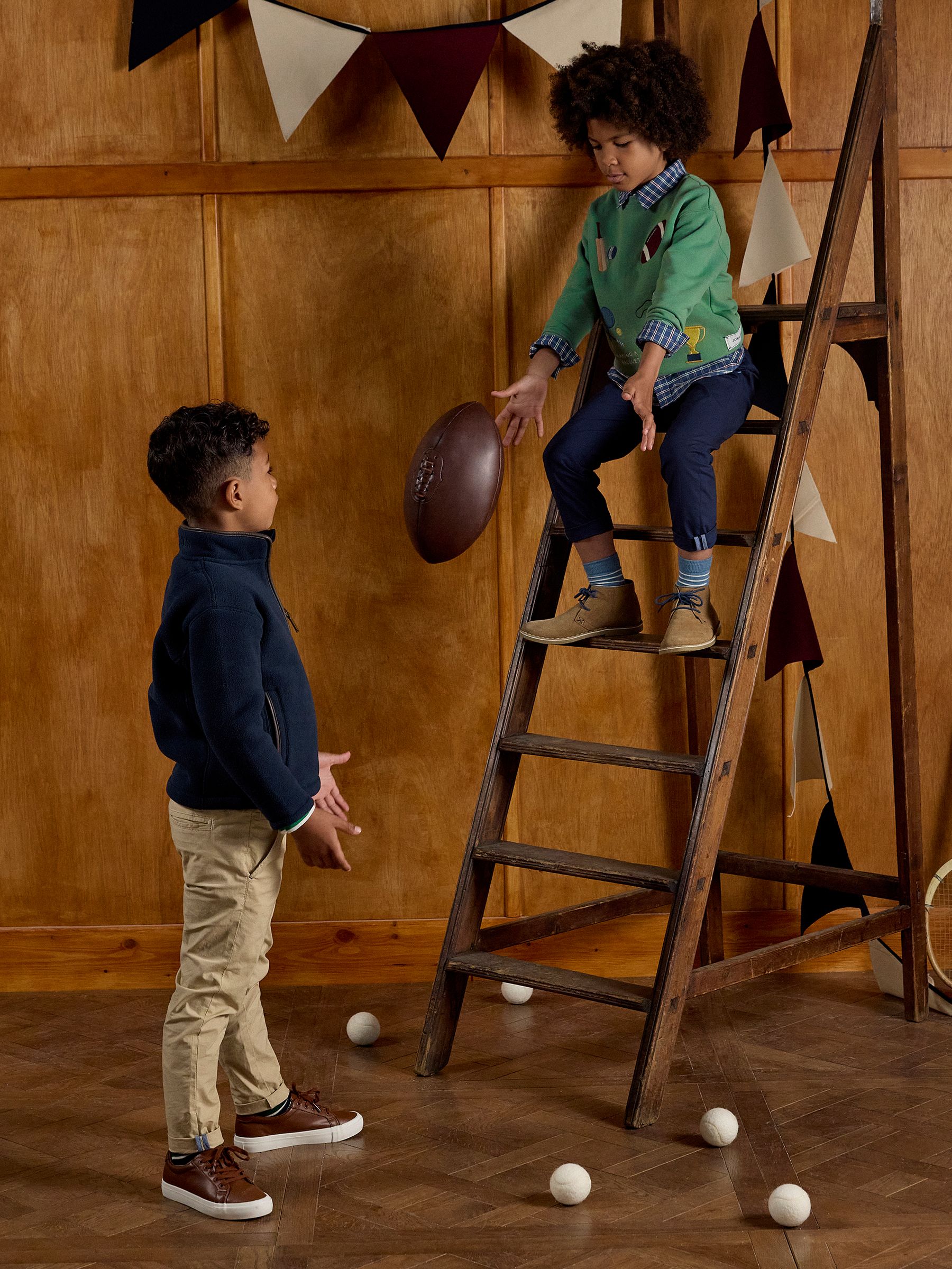 Kids' Heritage Navy Blue Fleece Quarter Zip - Image 7 of 7