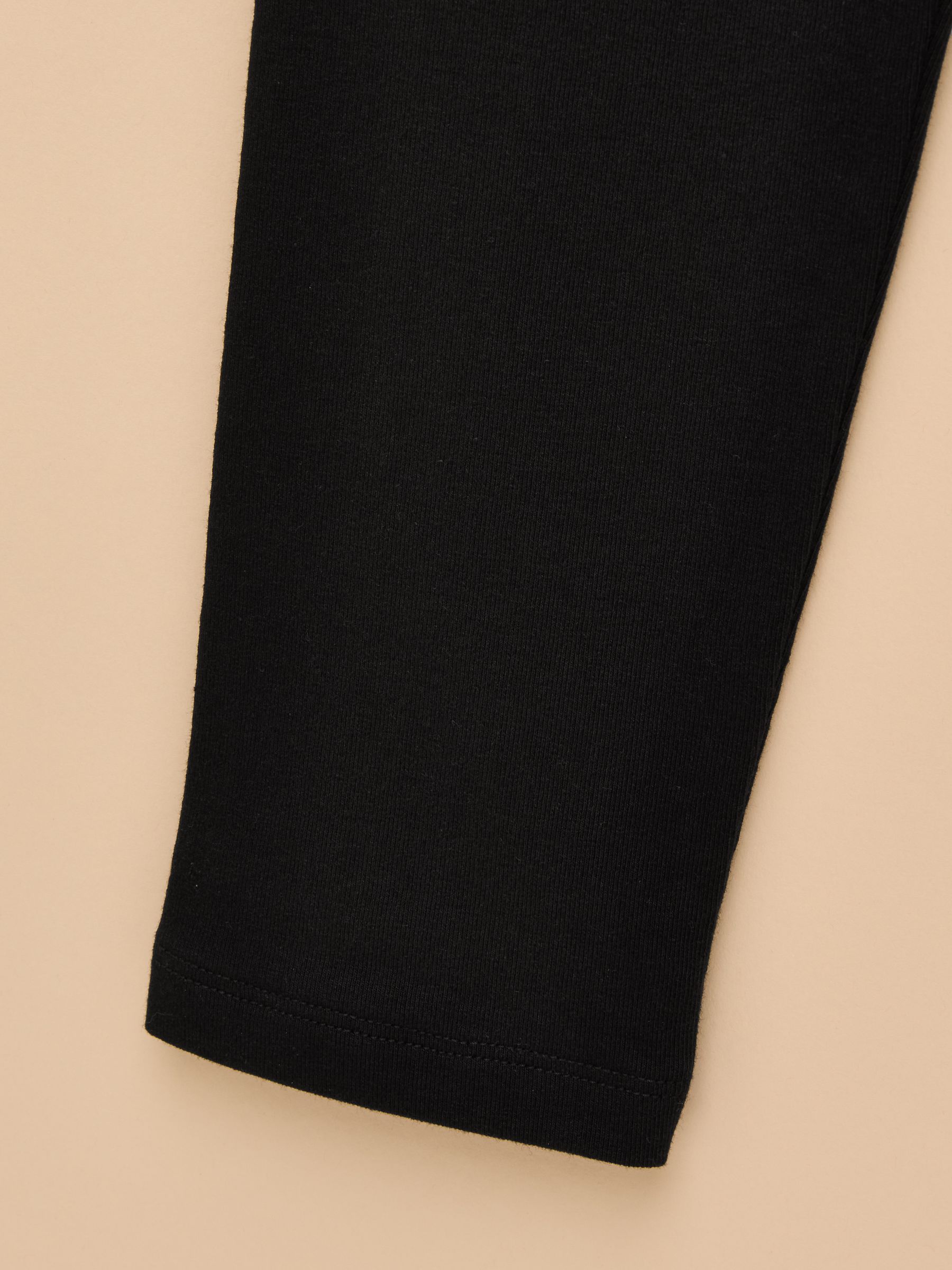 Girls' Deedee Black Jersey Leggings - Image 4 of 4