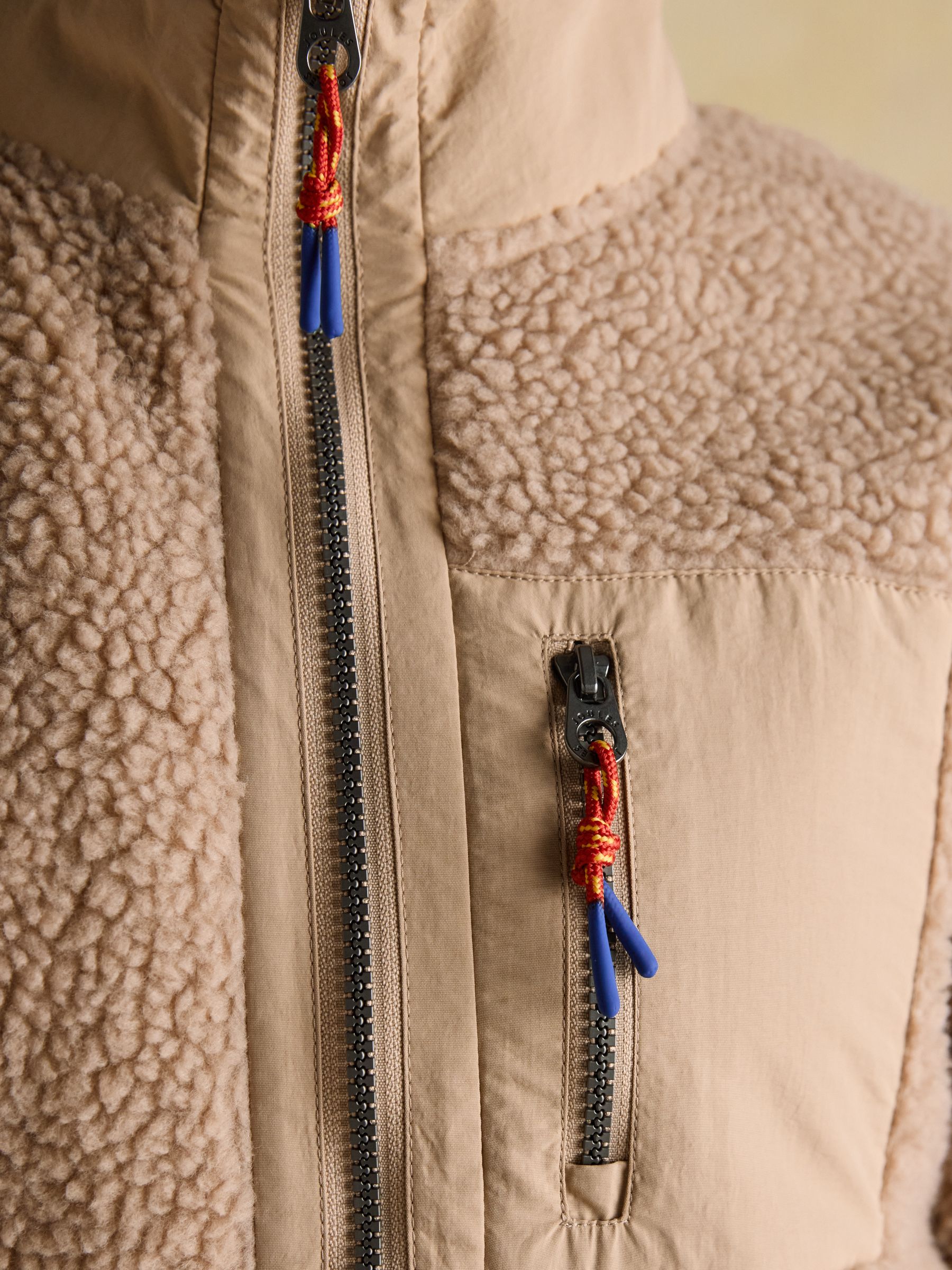 Lottie Neutral Icon Print Borg Fleece with Zip Fastening - Image 8 of 12