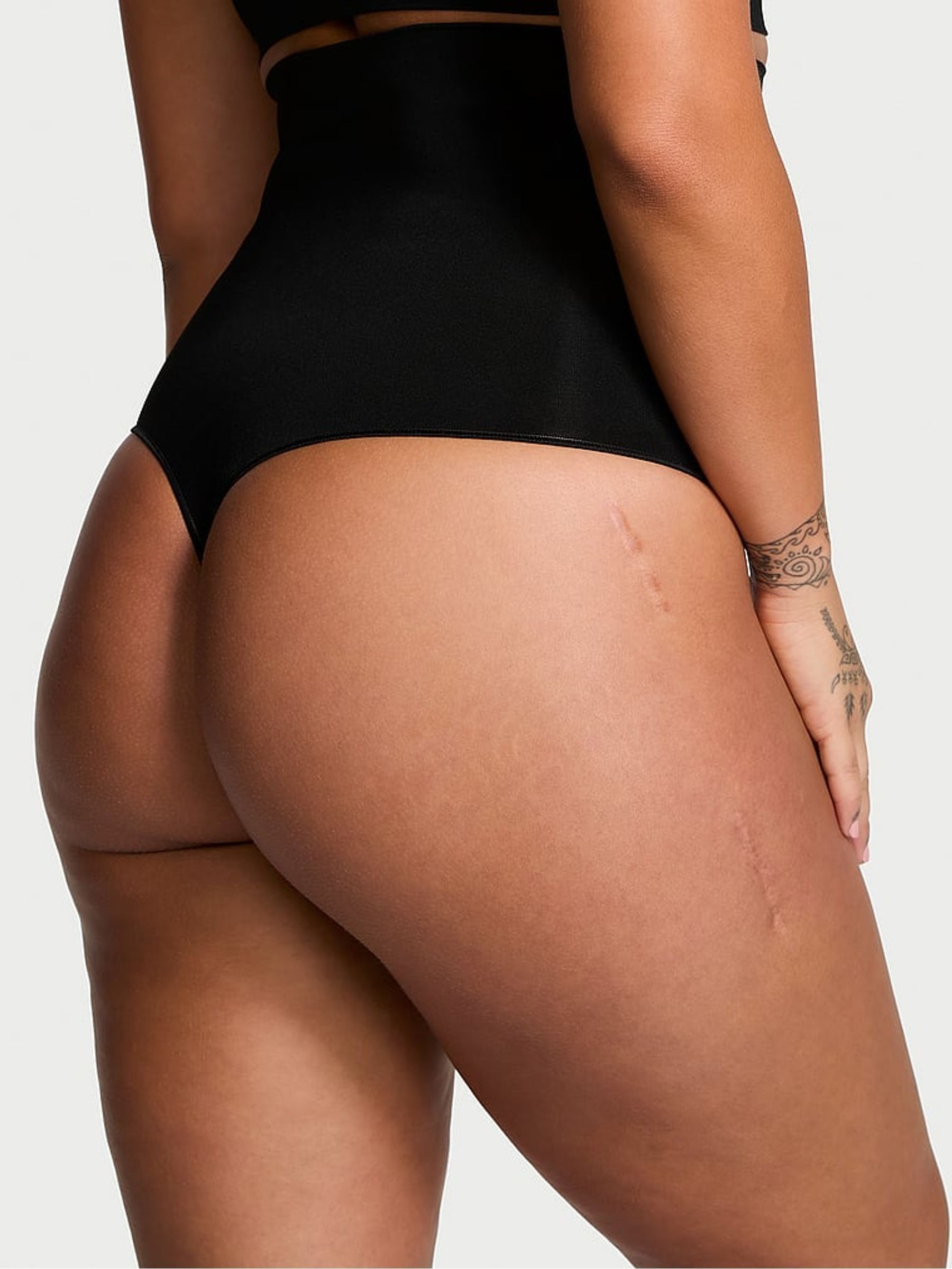 Black Thong Seamless Shaping™ Knickers - Image 2 of 2