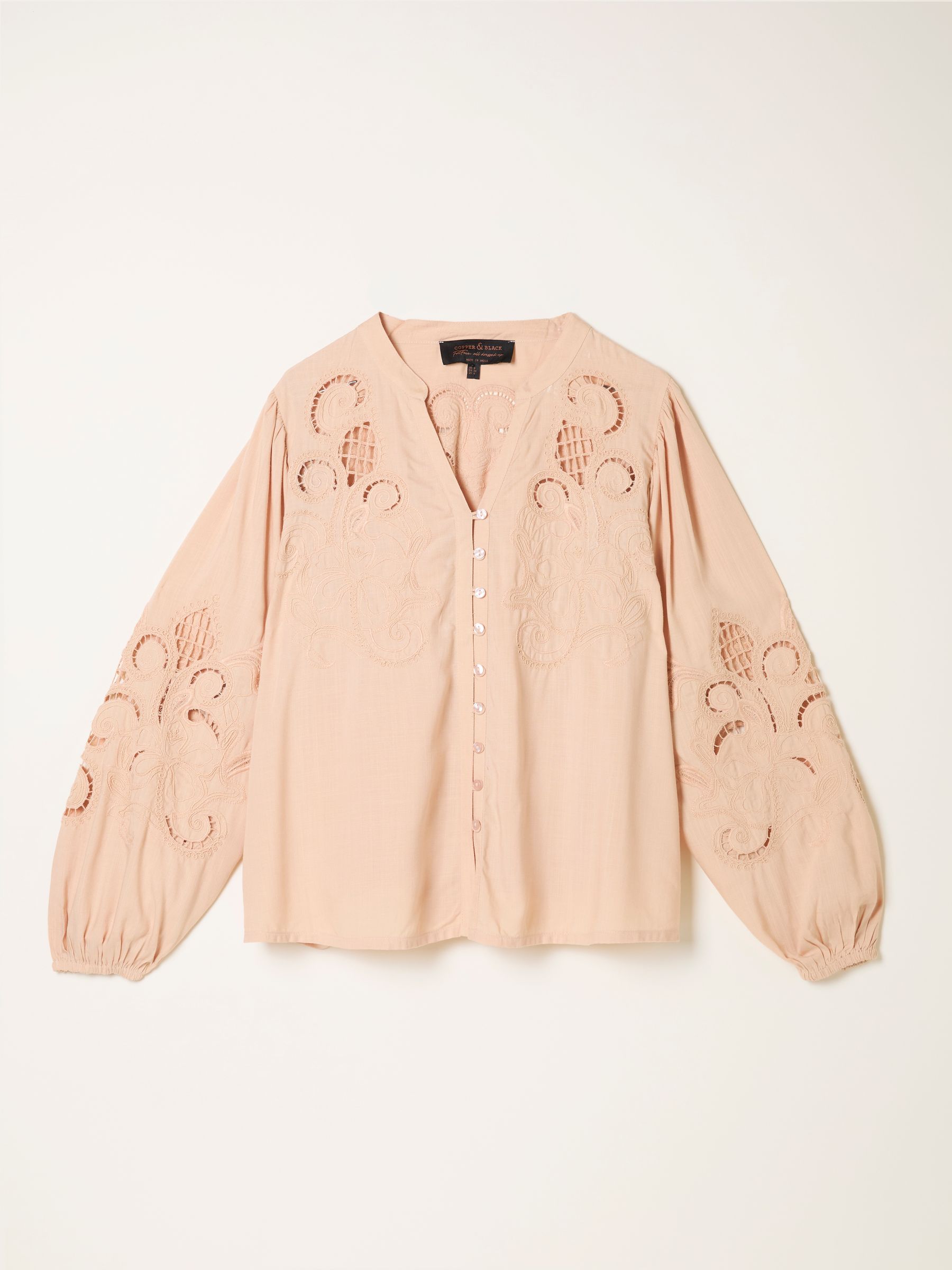 Eliza Blush Pink Embroidered Blouse - Image 5 of 5