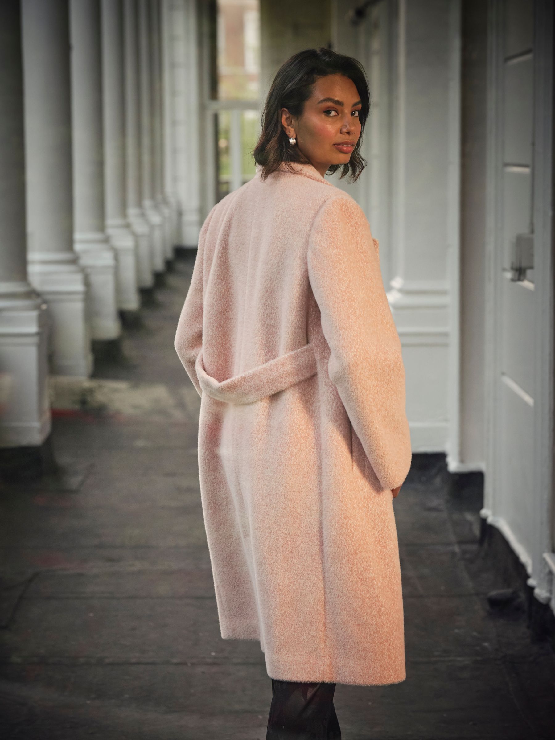 Aubrey Blush Pink Structured Coat - Image 2 of 5