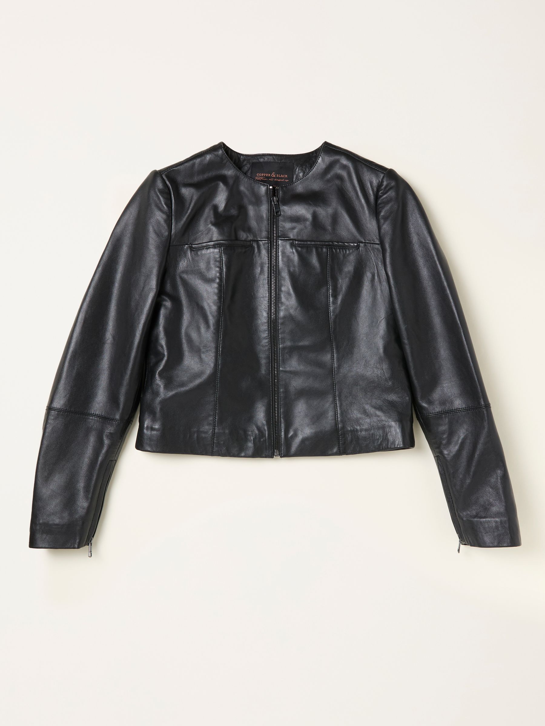 Tessa Black Leather Jacket - Image 1 of 1