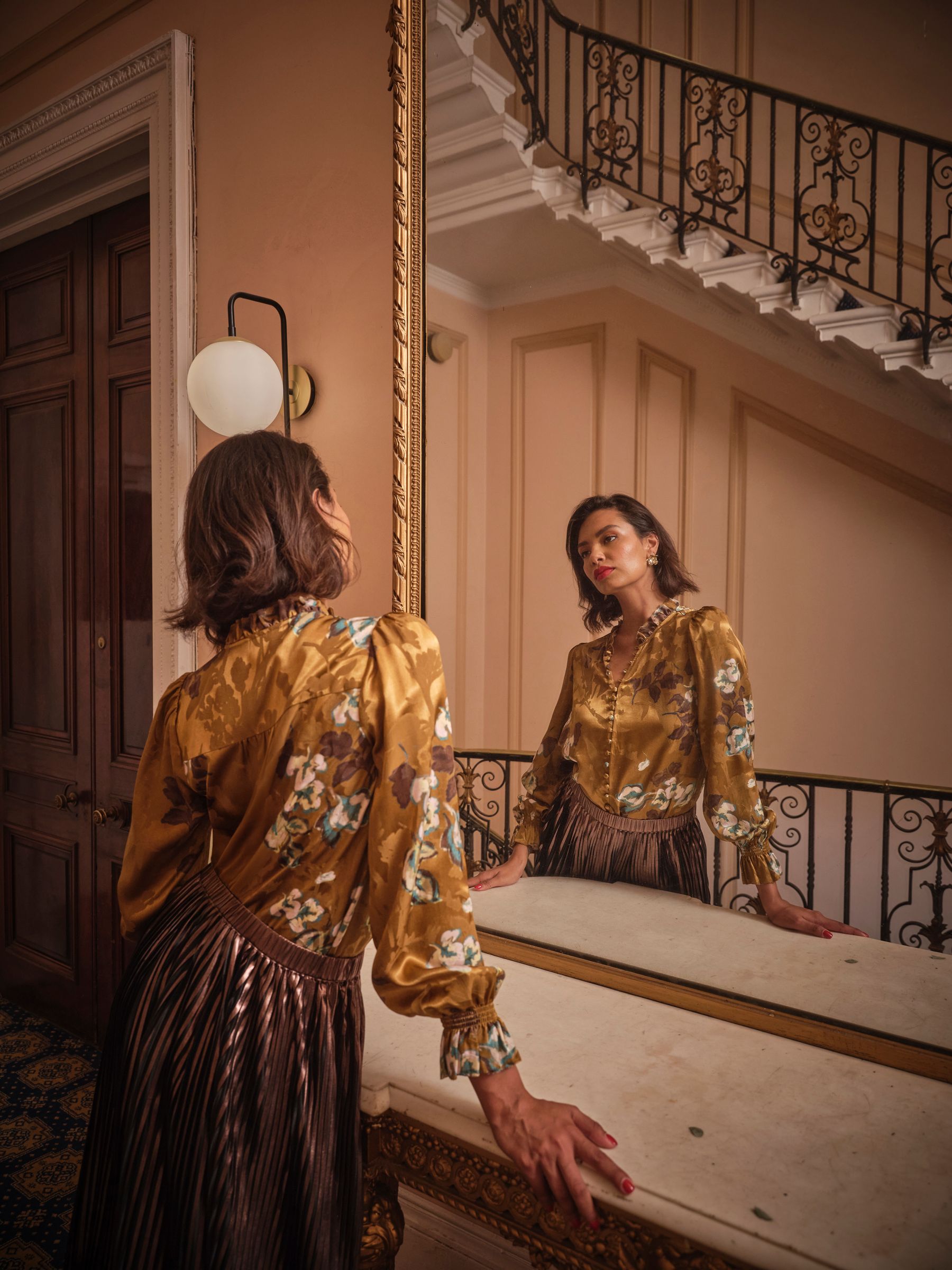 Marigold Briar Printed Blouse - Image 2 of 5