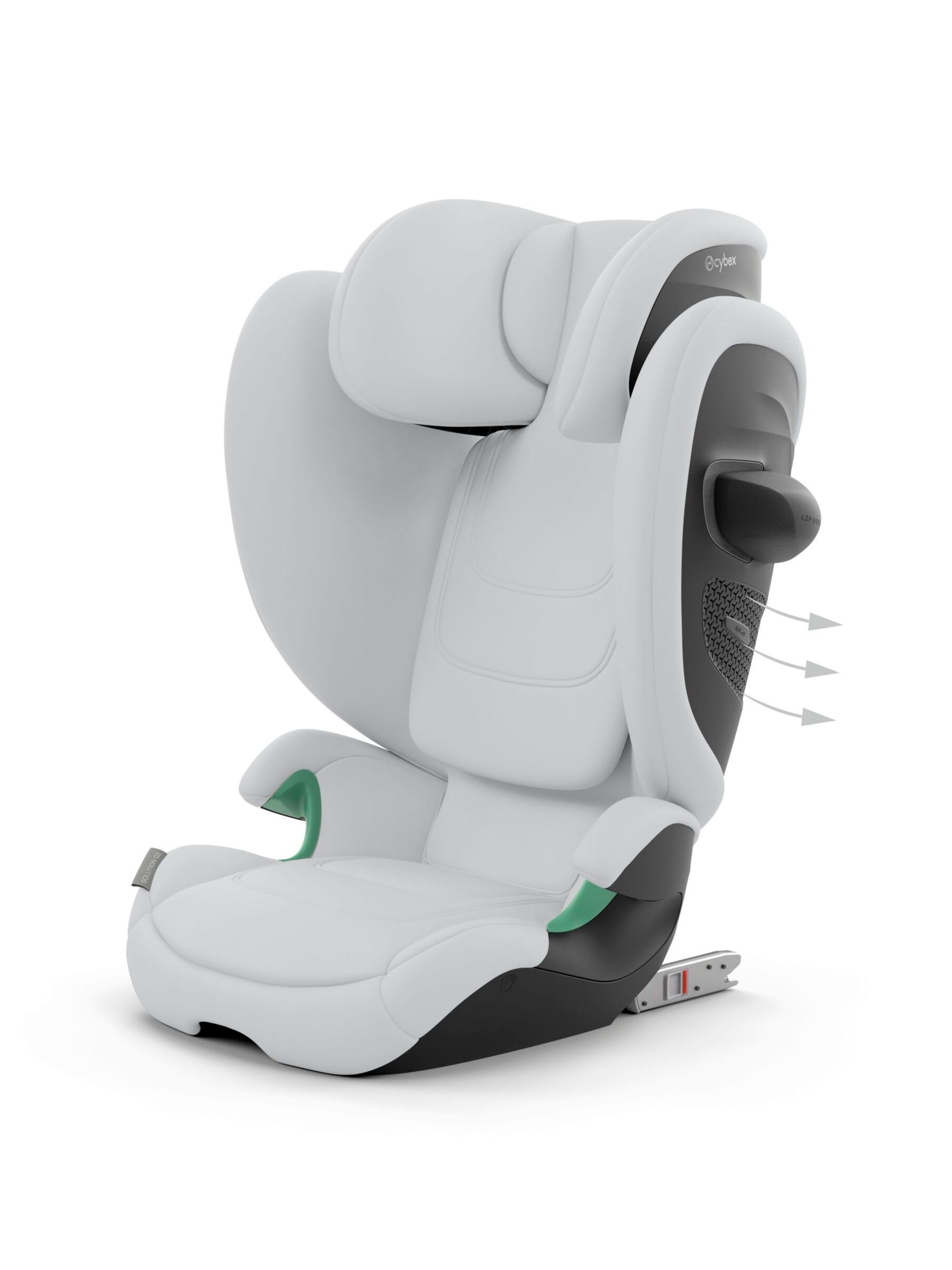 Cybex Fog Grey Solution G2 Ifix Child Car Seat - Image 7 of 8