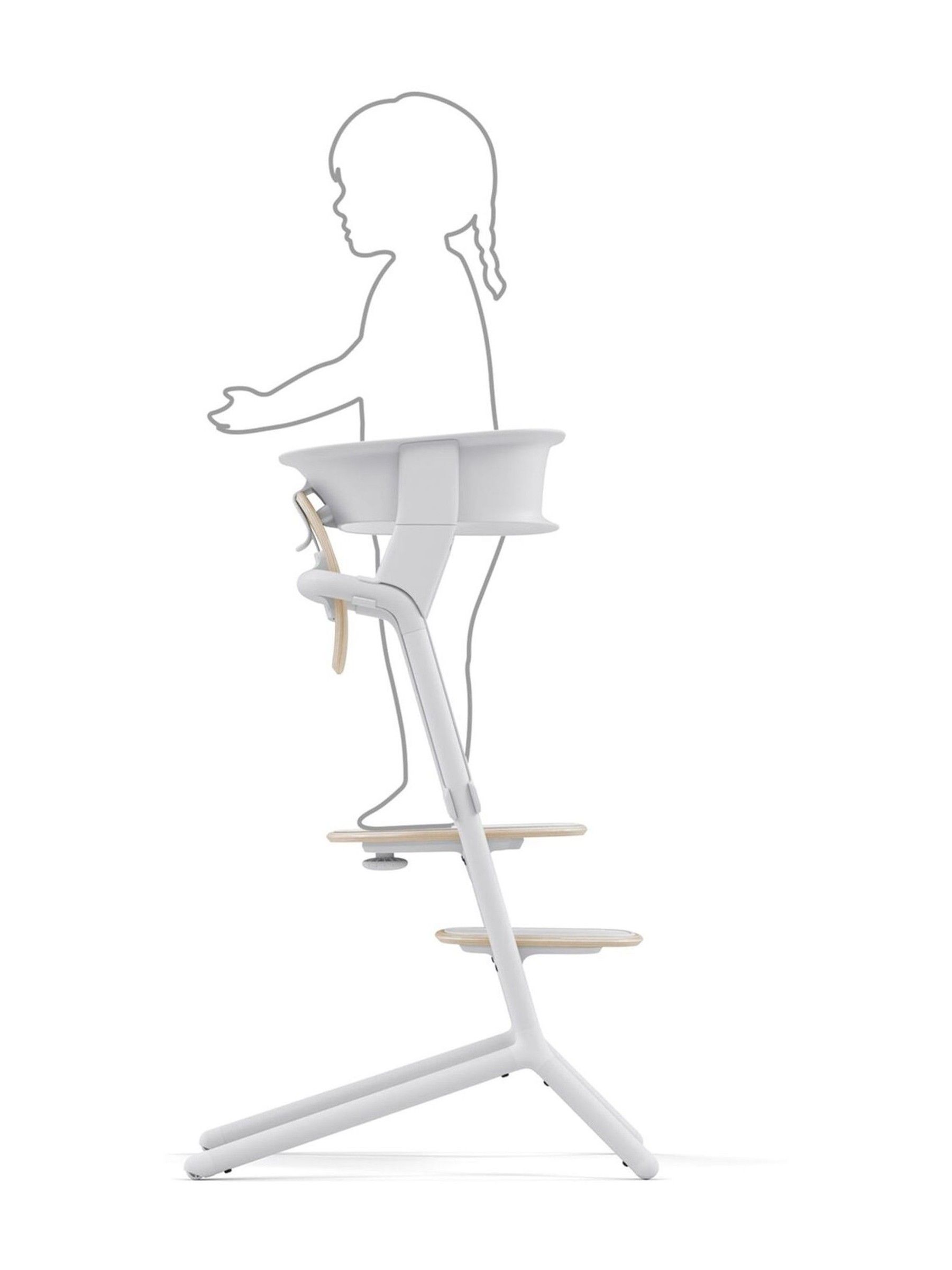 Cybex All White Lemo Learning Tower Accessory Set - Image 2 of 5