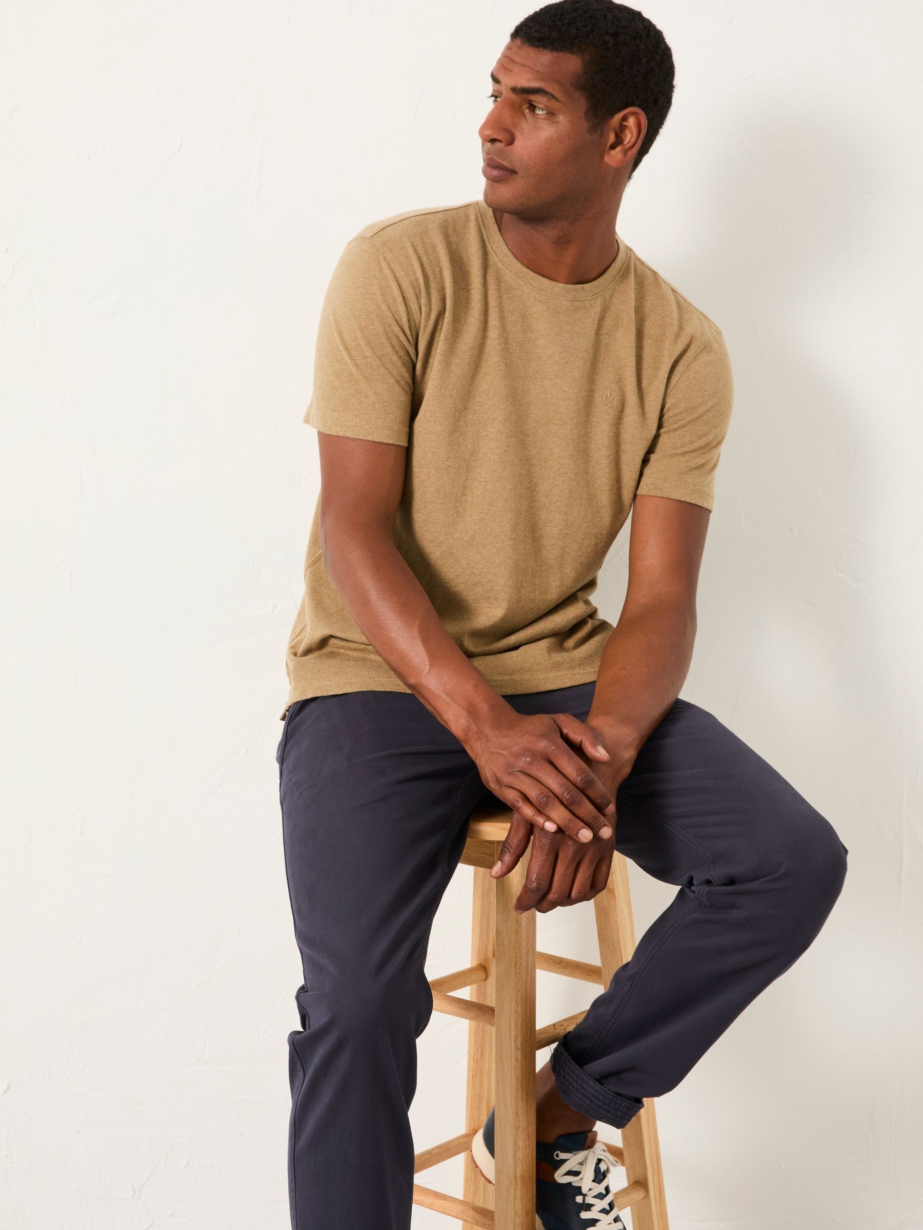 Lulworth Dark Natural Short Sleeve T-Shirt - Image 4 of 5
