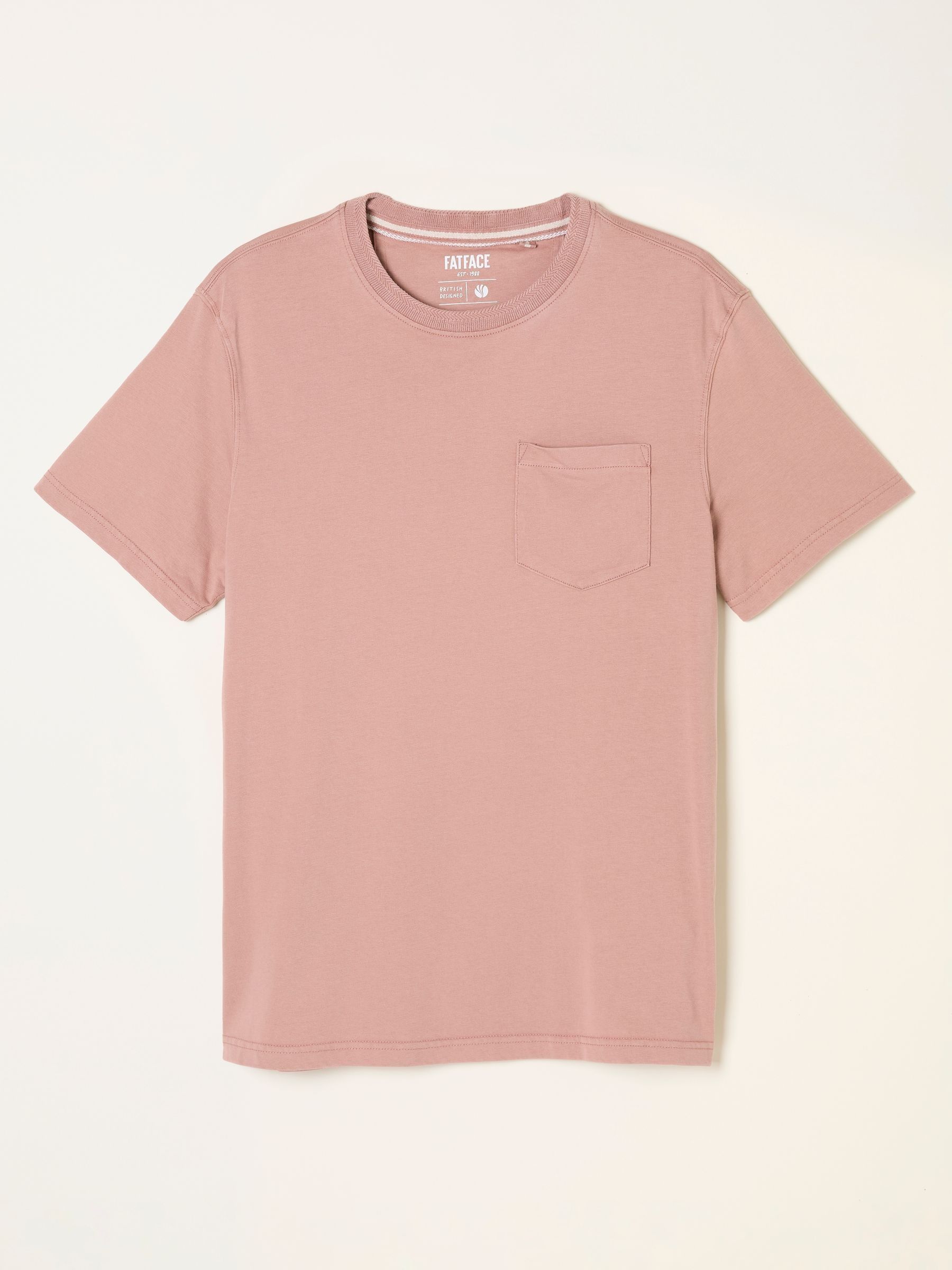 Cove Rose Pink Pocket T-Shirt - Image 5 of 5 Cove Rose Pink Pocket T-Shirt - Image 5 of 5