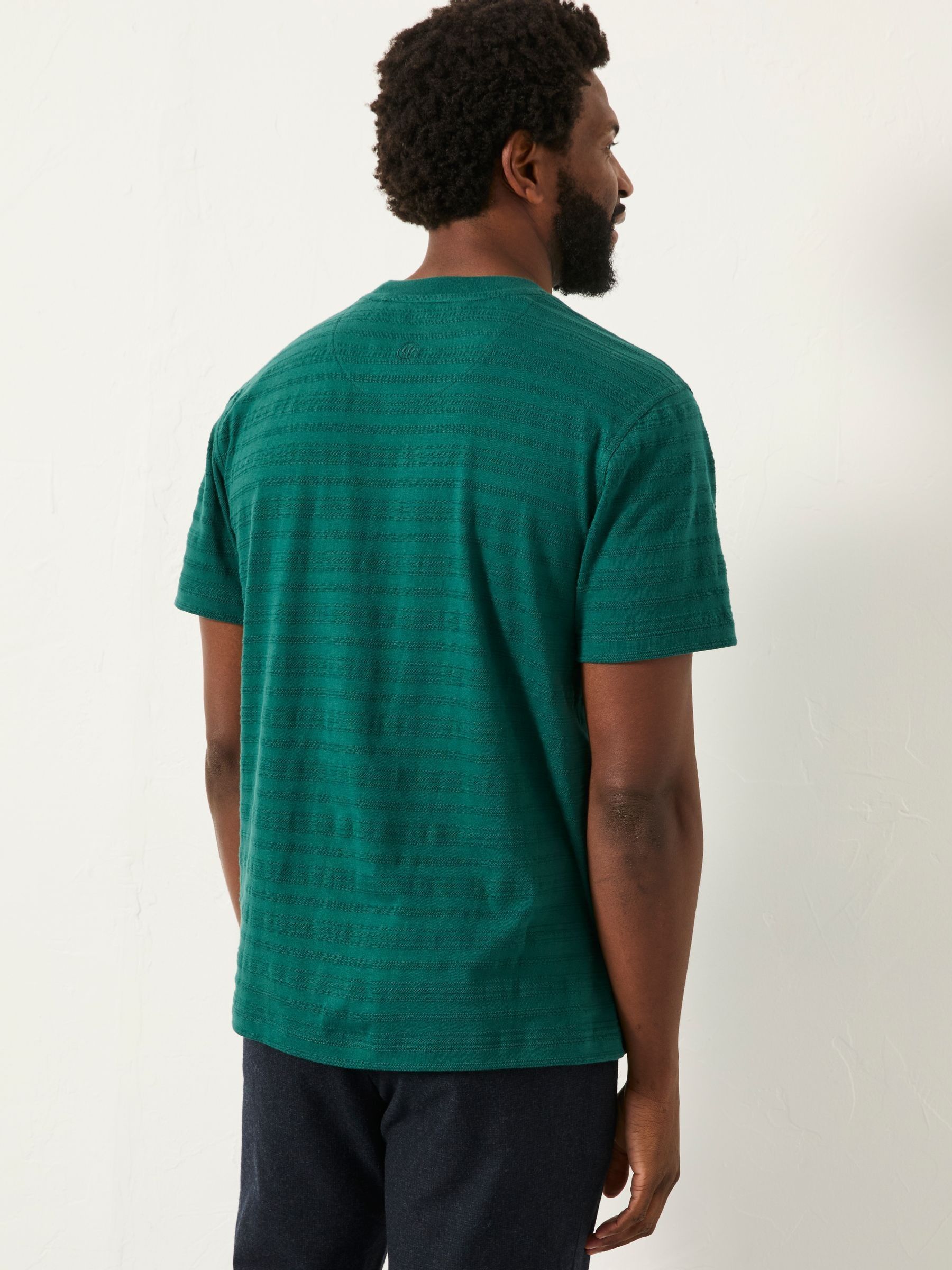 Lulworth Emerald Green Textured T-Shirt - Image 2 of 5 Lulworth Emerald Green Textured T-Shirt - Image 2 of 5
