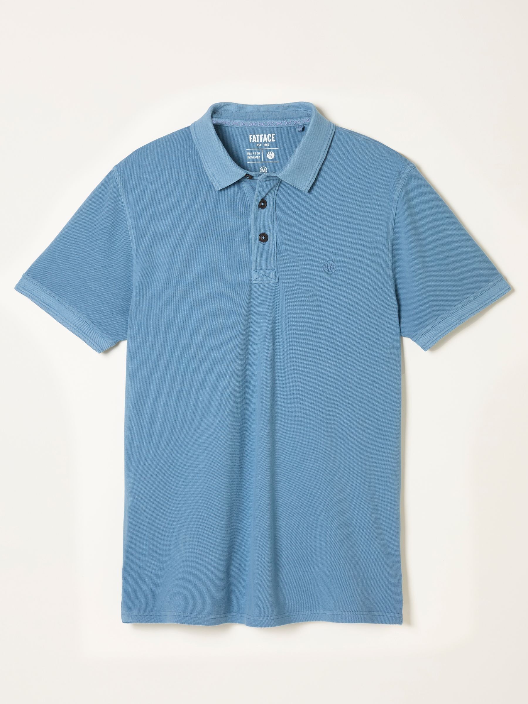 Chambray Blue Short Sleeve Pique Polo - Image 5 of 5