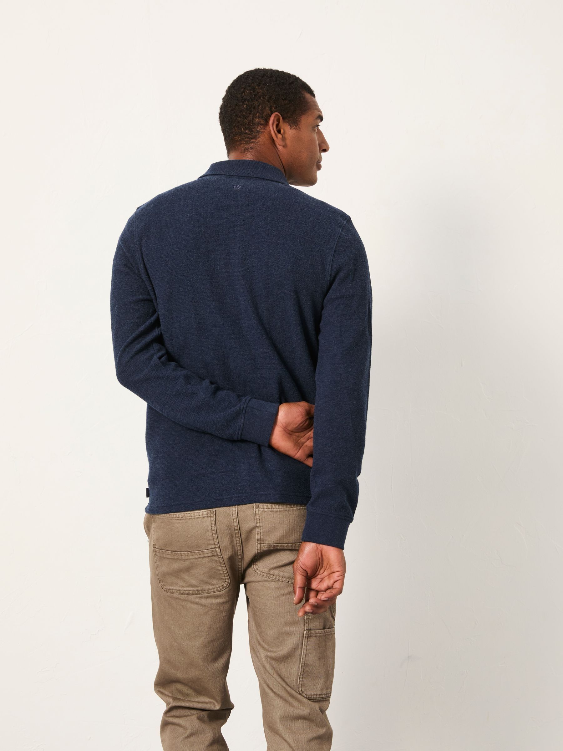 Shawford Navy Shawford Zip Neck Polo - Image 2 of 5