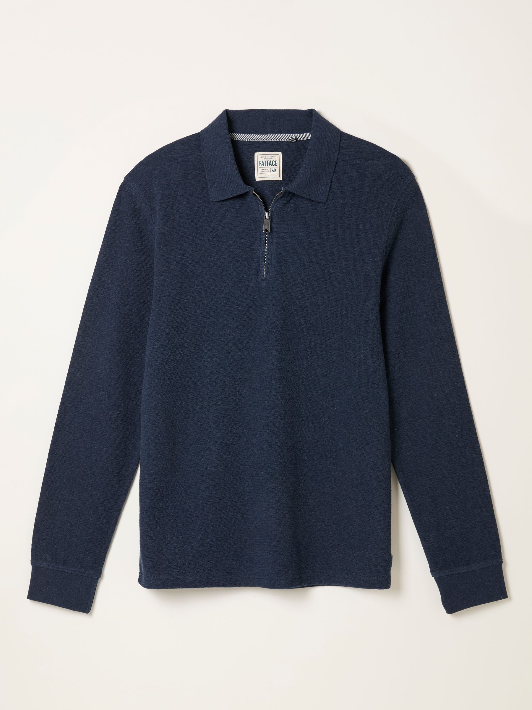 Shawford Navy Shawford Zip Neck Polo - Image 5 of 5