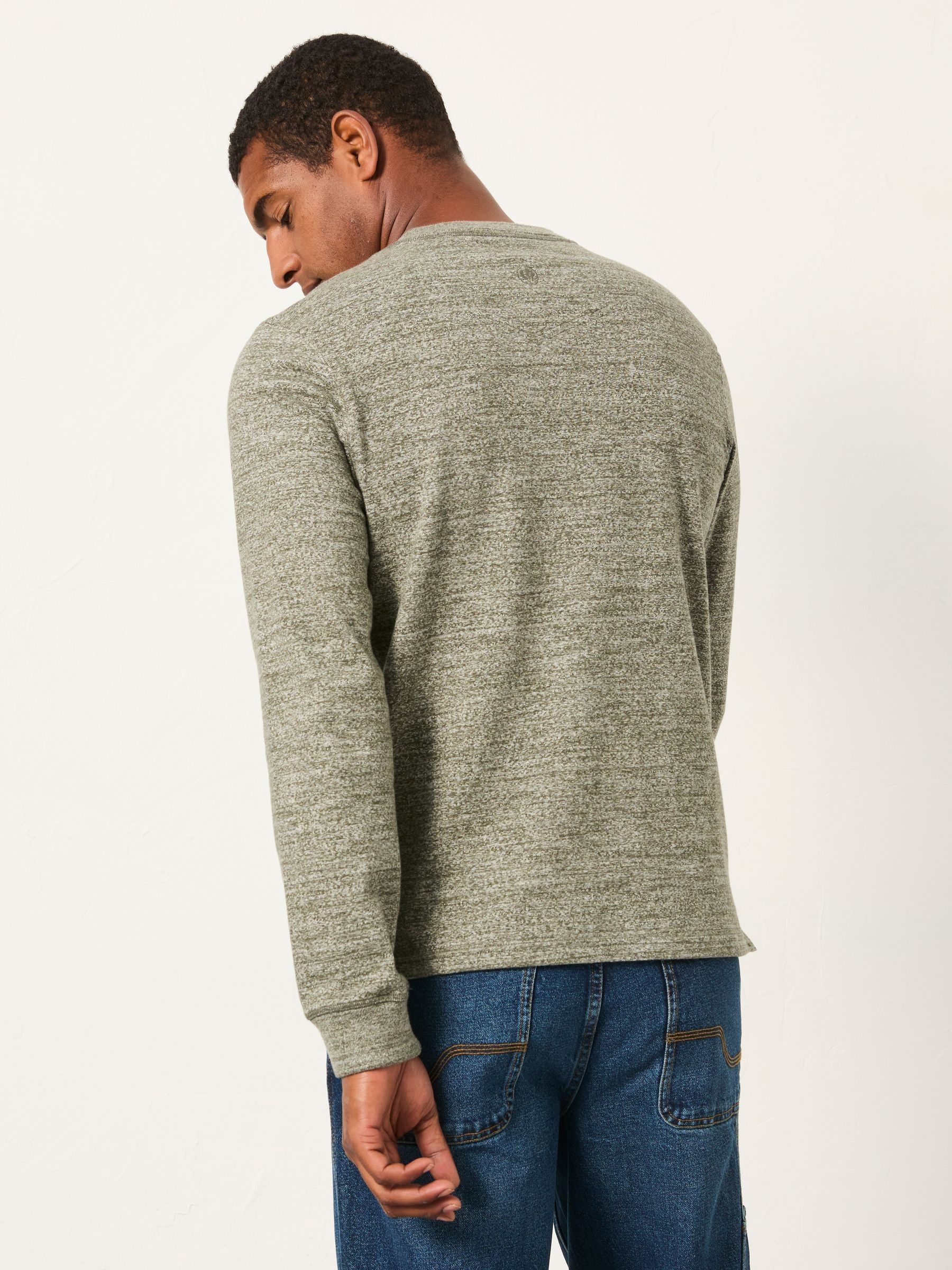 Compton Green Haze Twist Long Sleeve Henley - Image 2 of 6