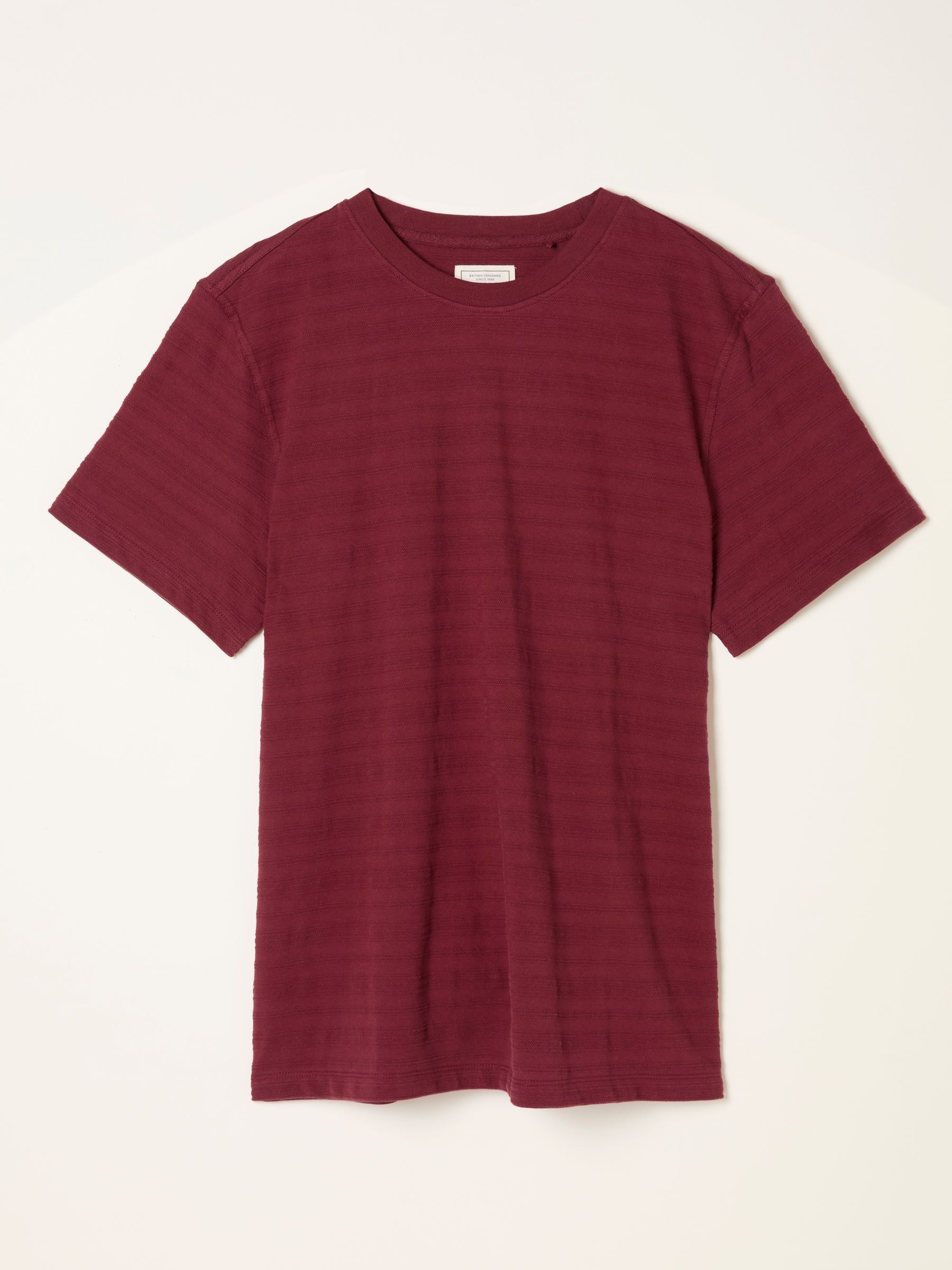 Lulworth Claret Textured Tshirt - Image 5 of 5 Lulworth Claret Textured Tshirt - Image 5 of 5