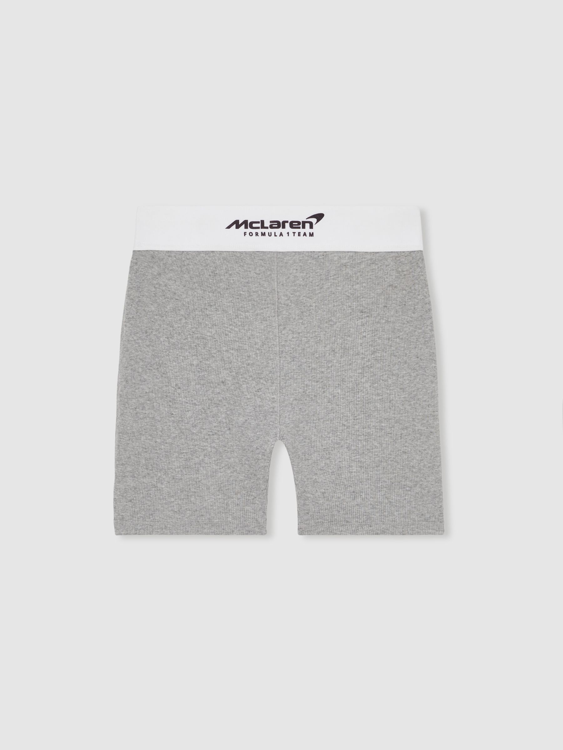 【海外限定】REISSショートパンツ☆Sophia McLaren F1 Team Ribb Reiss McLaren F1 Team Ribbed Boxer Shorts in Grey Melange