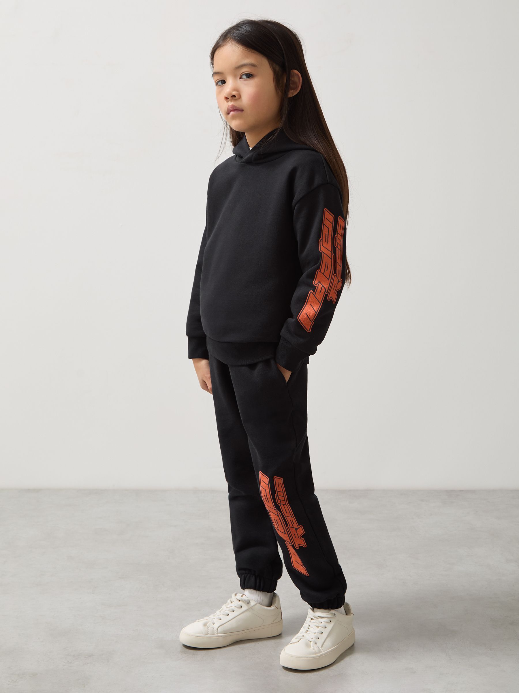 3-9 yrs McLaren F1 Team Cotton Logo Joggers Unisex Fit in Black - Image 4 of 8