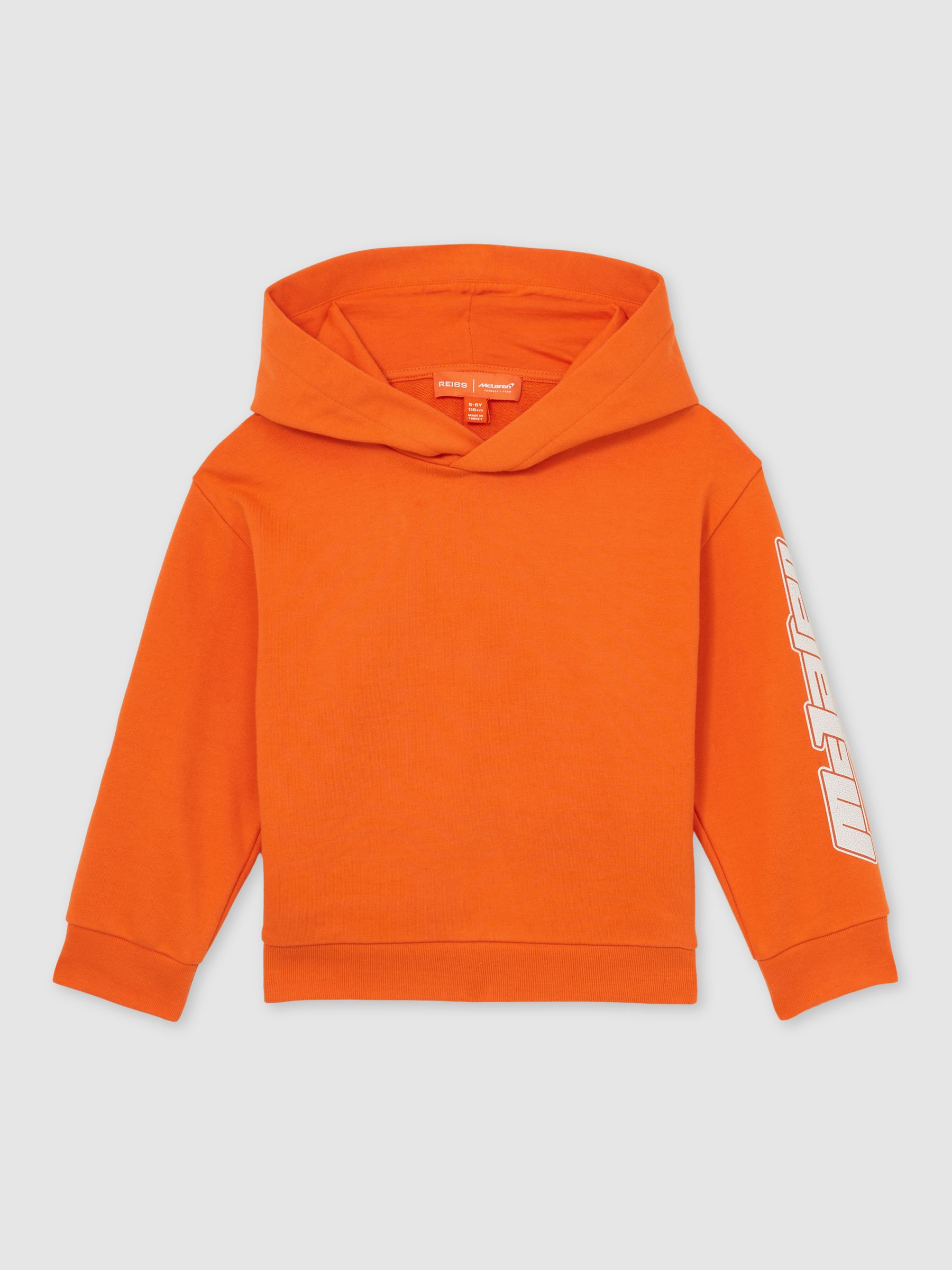 3-9 yrs McLaren F1 Team Cotton Logo Hoodie Unisex Fit in Orange - Image 2 of 7