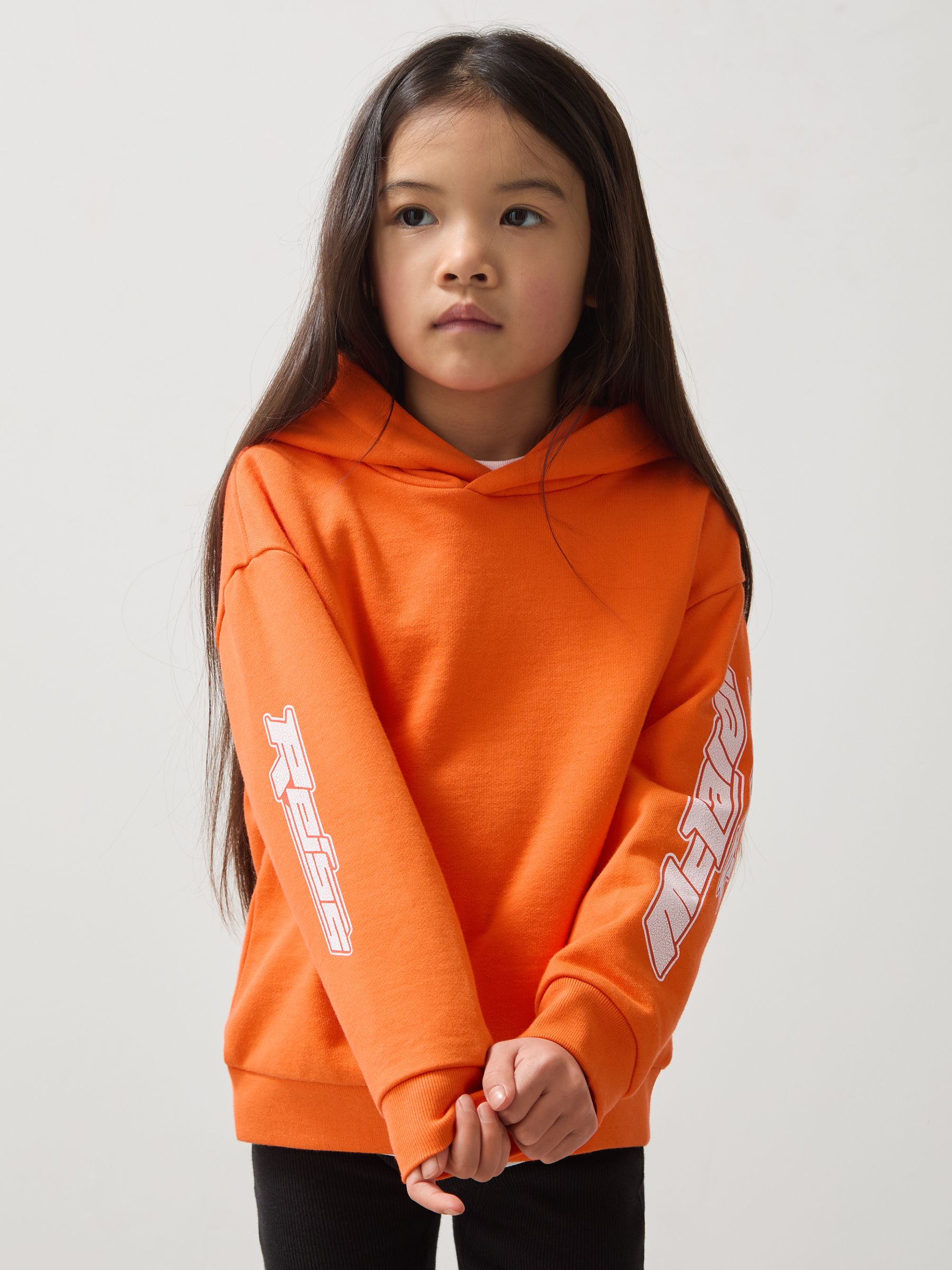 3-9 yrs McLaren F1 Team Cotton Logo Hoodie Unisex Fit in Orange - Image 4 of 7