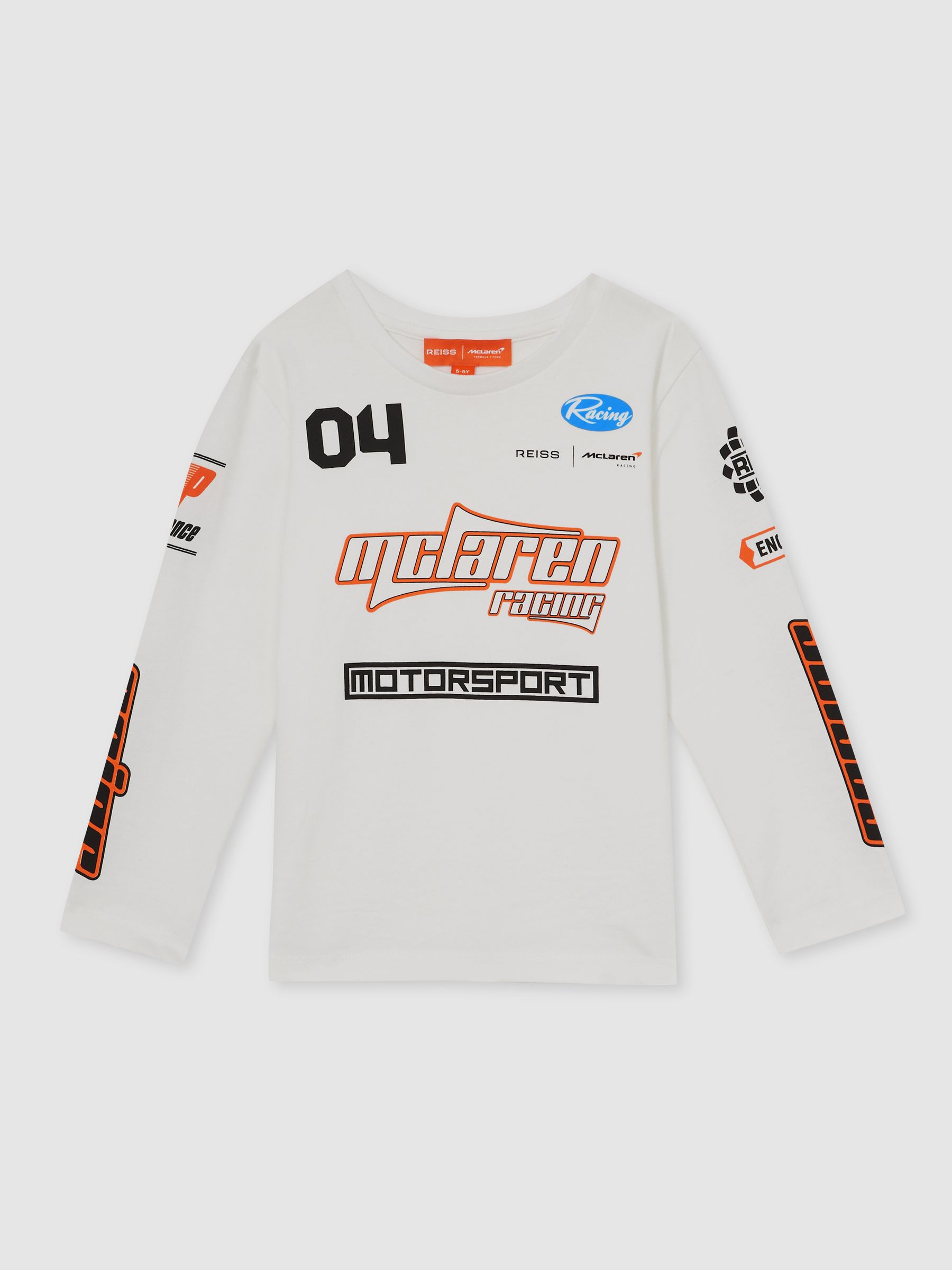 3-9 yrs McLaren F1 Team Cotton Logo T-Shirt Unisex Fit in White - Image 2 of 8