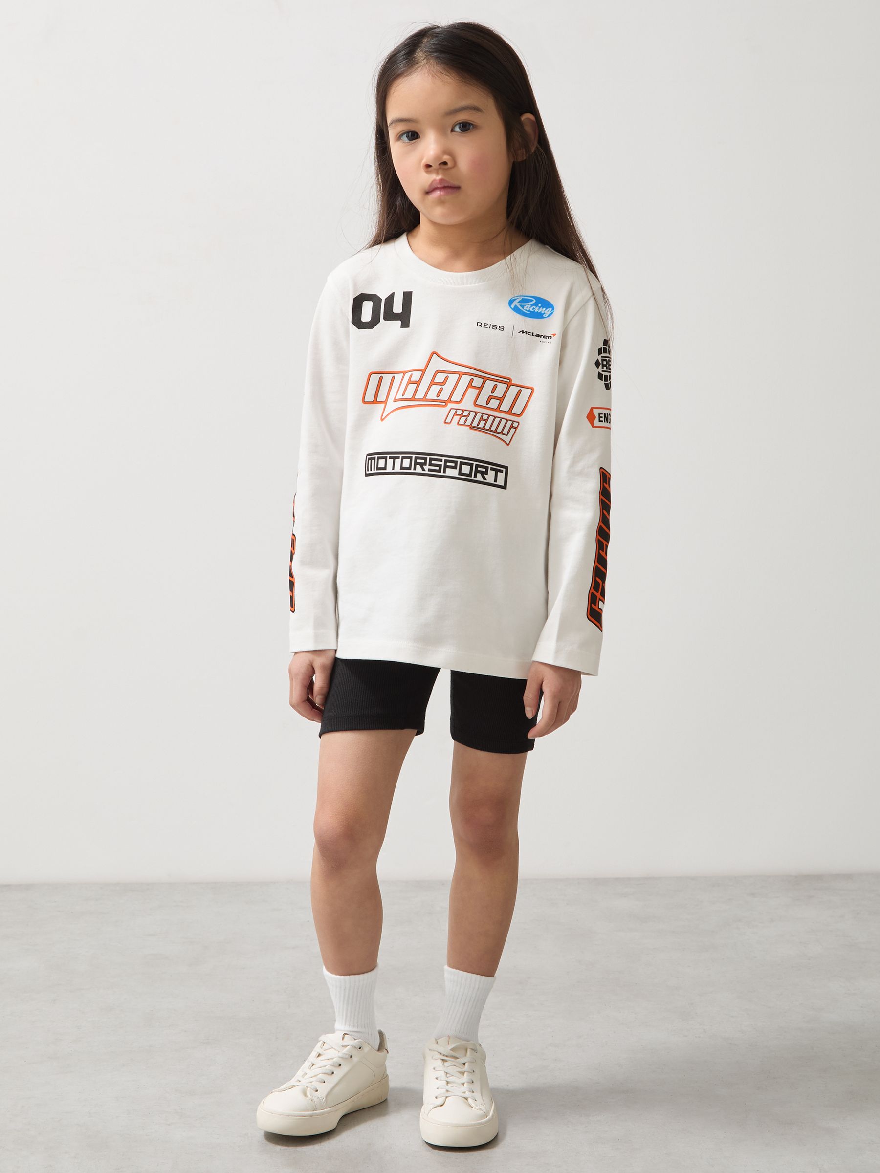 3-9 yrs McLaren F1 Team Cotton Logo T-Shirt Unisex Fit in White - Image 4 of 8