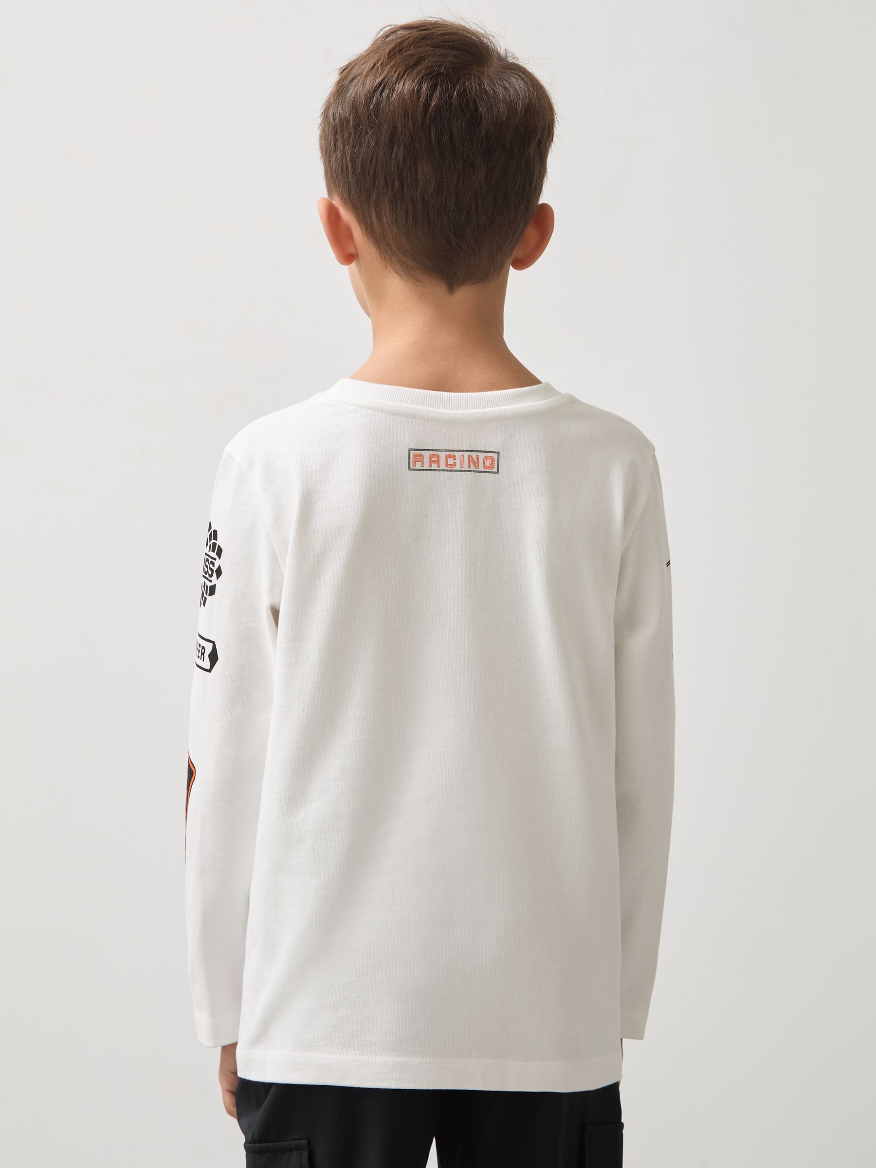 3-9 yrs McLaren F1 Team Cotton Logo T-Shirt Unisex Fit in White - Image 5 of 8