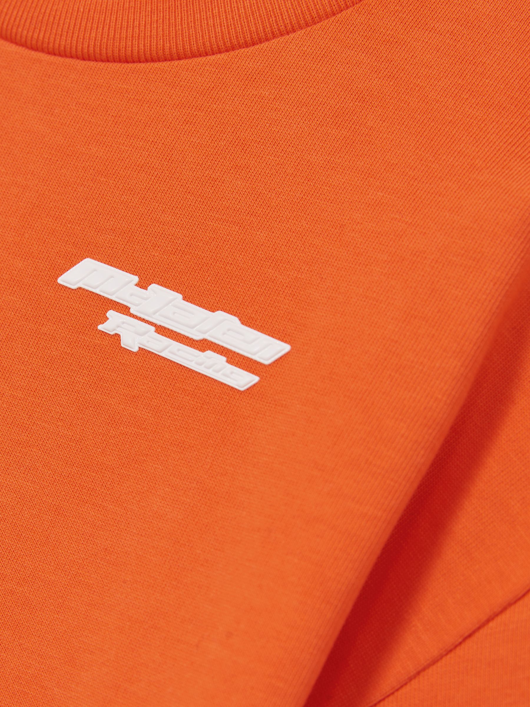 9-13 yrs McLaren F1 Team Oversize Logo T-Shirt Unisex Fit in Papaya - Image 6 of 8