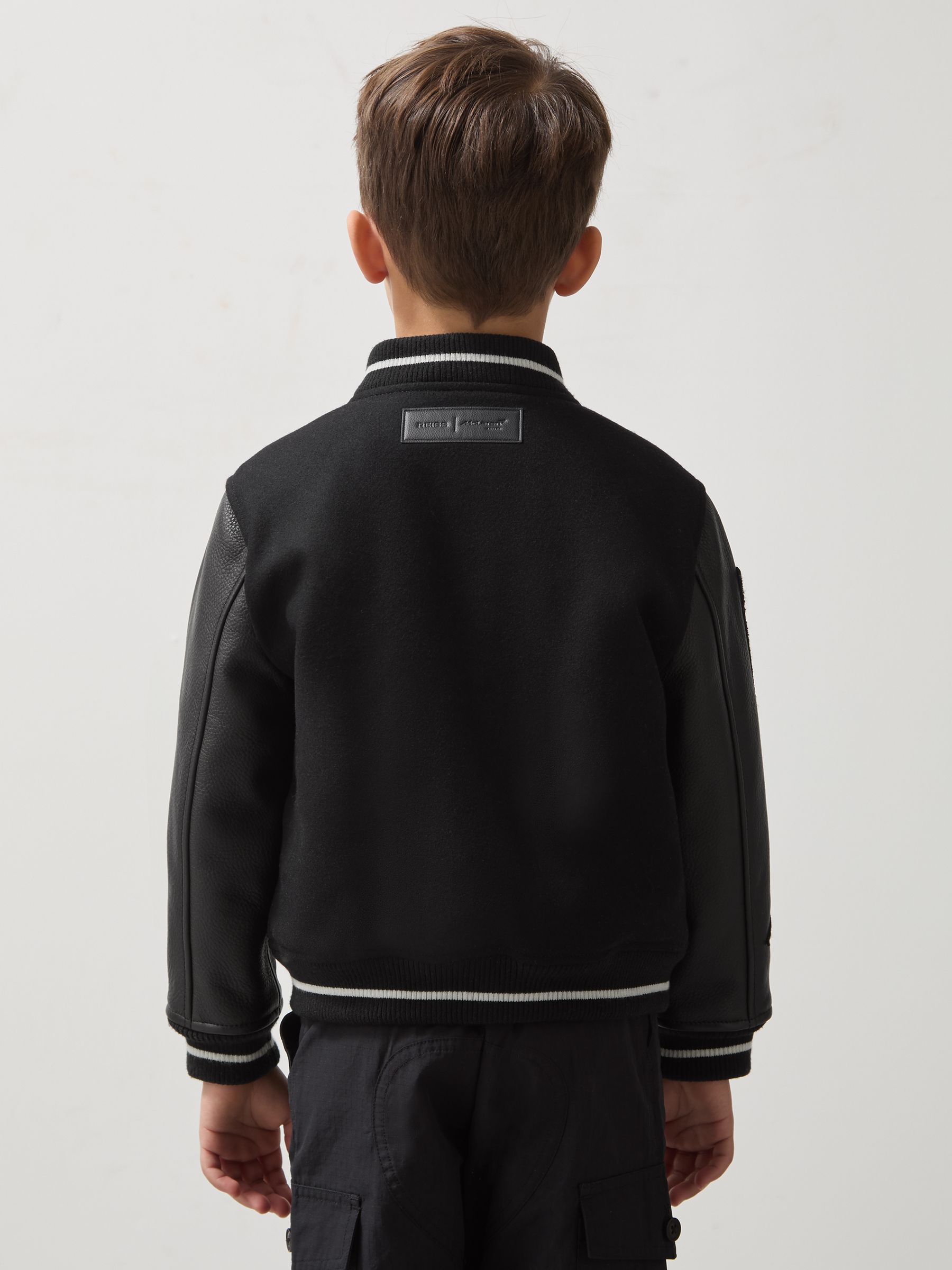9-13 yrs Unisex Fit McLaren F1 Team Bomber Jacket in Black - Image 5 of 7