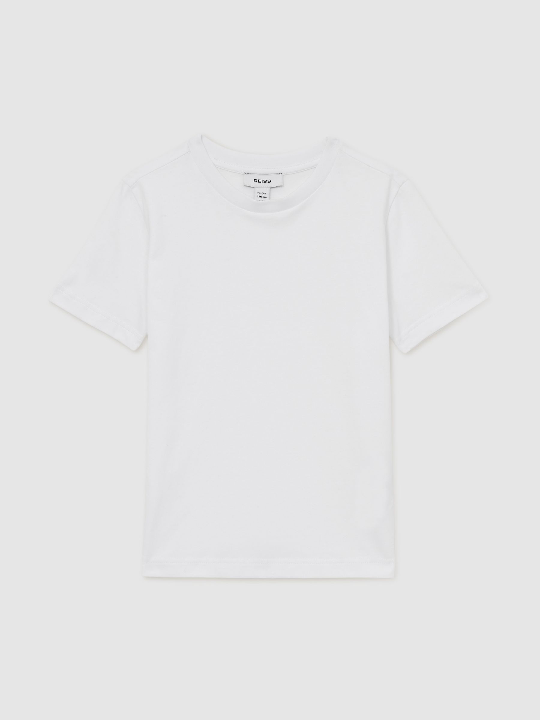 Crew Neck T-Shirt in White - Image 2 of 4