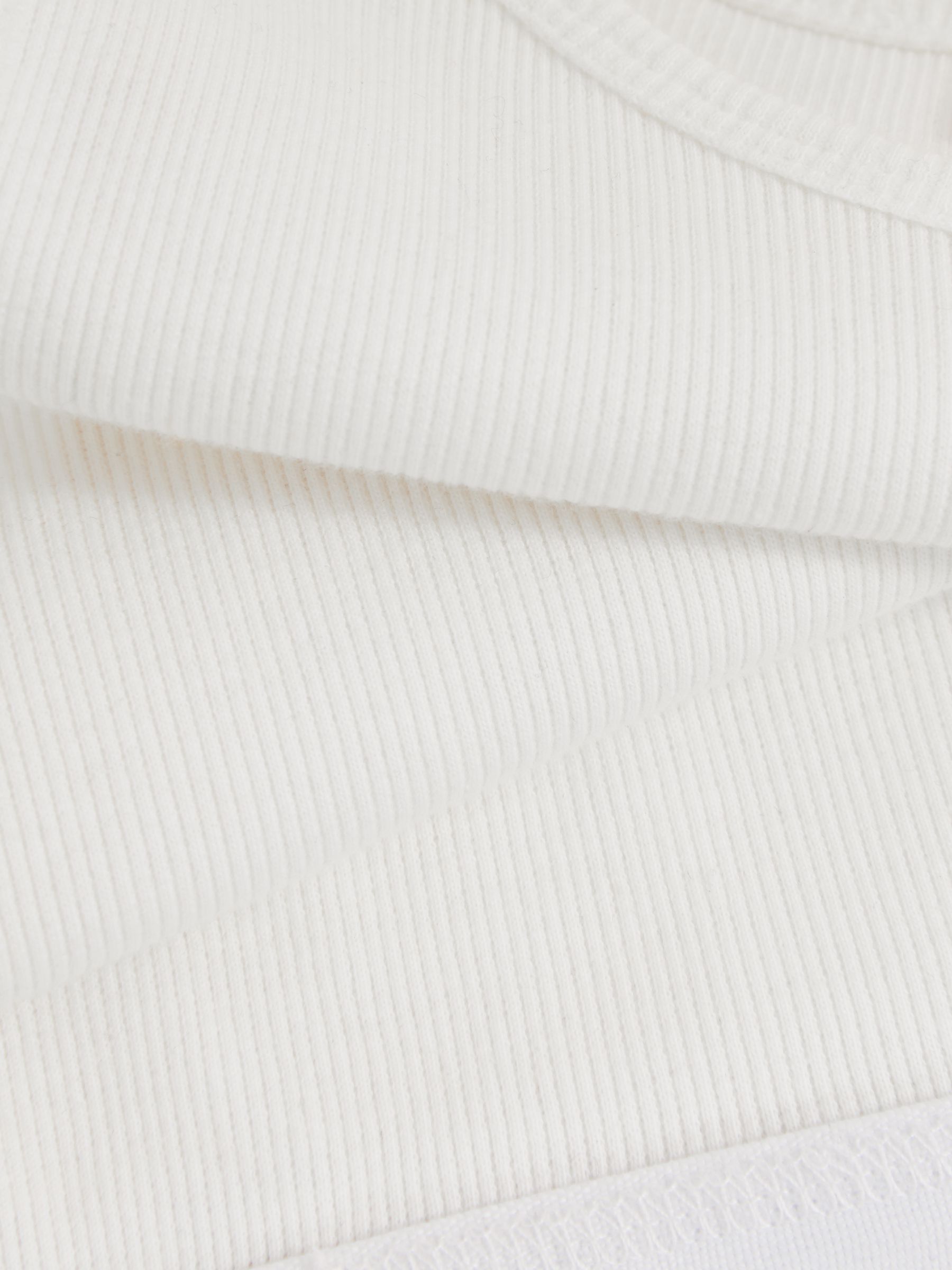 McLaren F1 Team Ribbed Cropped Vest in White - Image 5 of 6