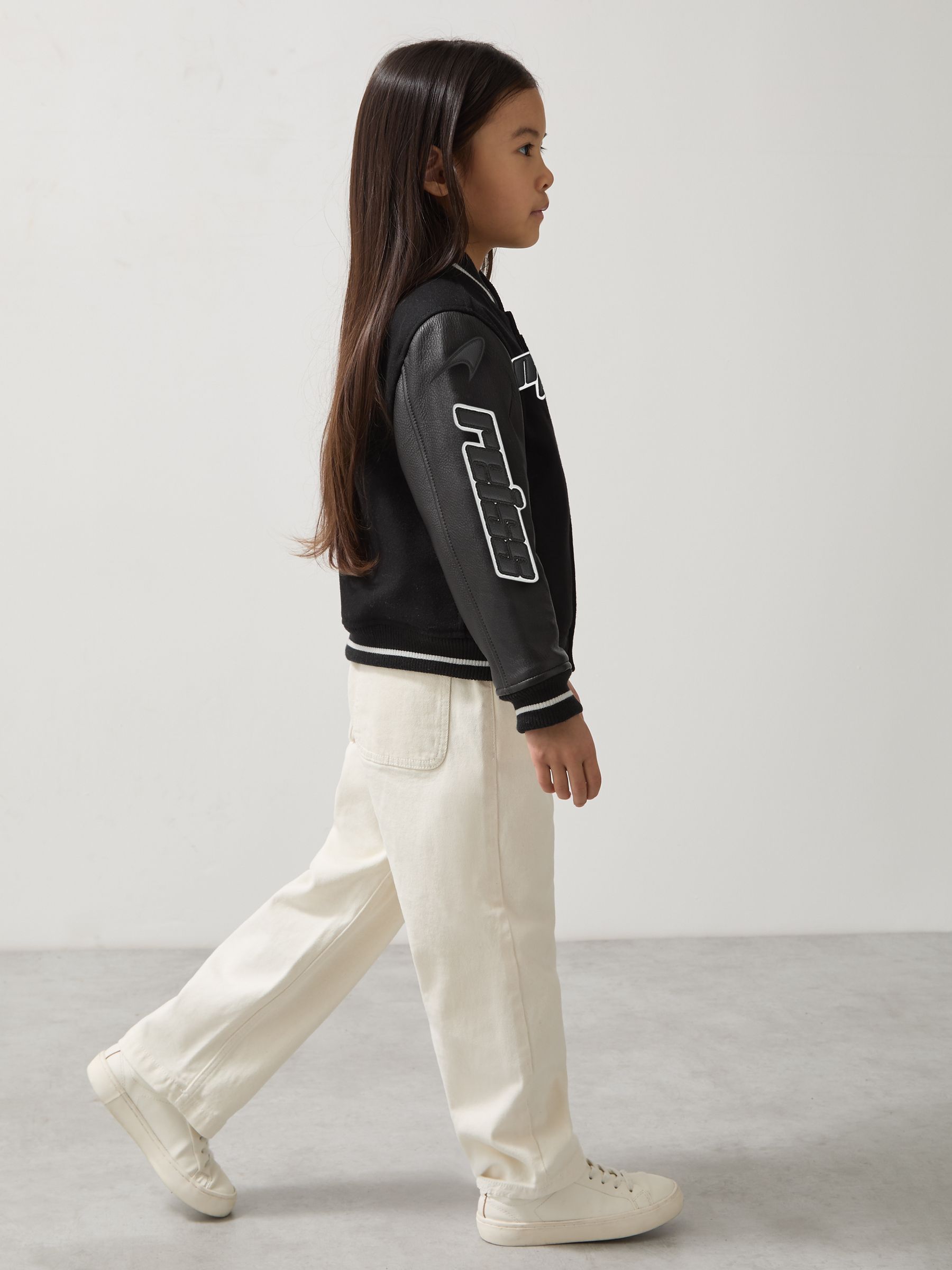 13-14 yrs Unisex Fit McLaren F1 Team Bomber Jacket in Black - Image 4 of 7