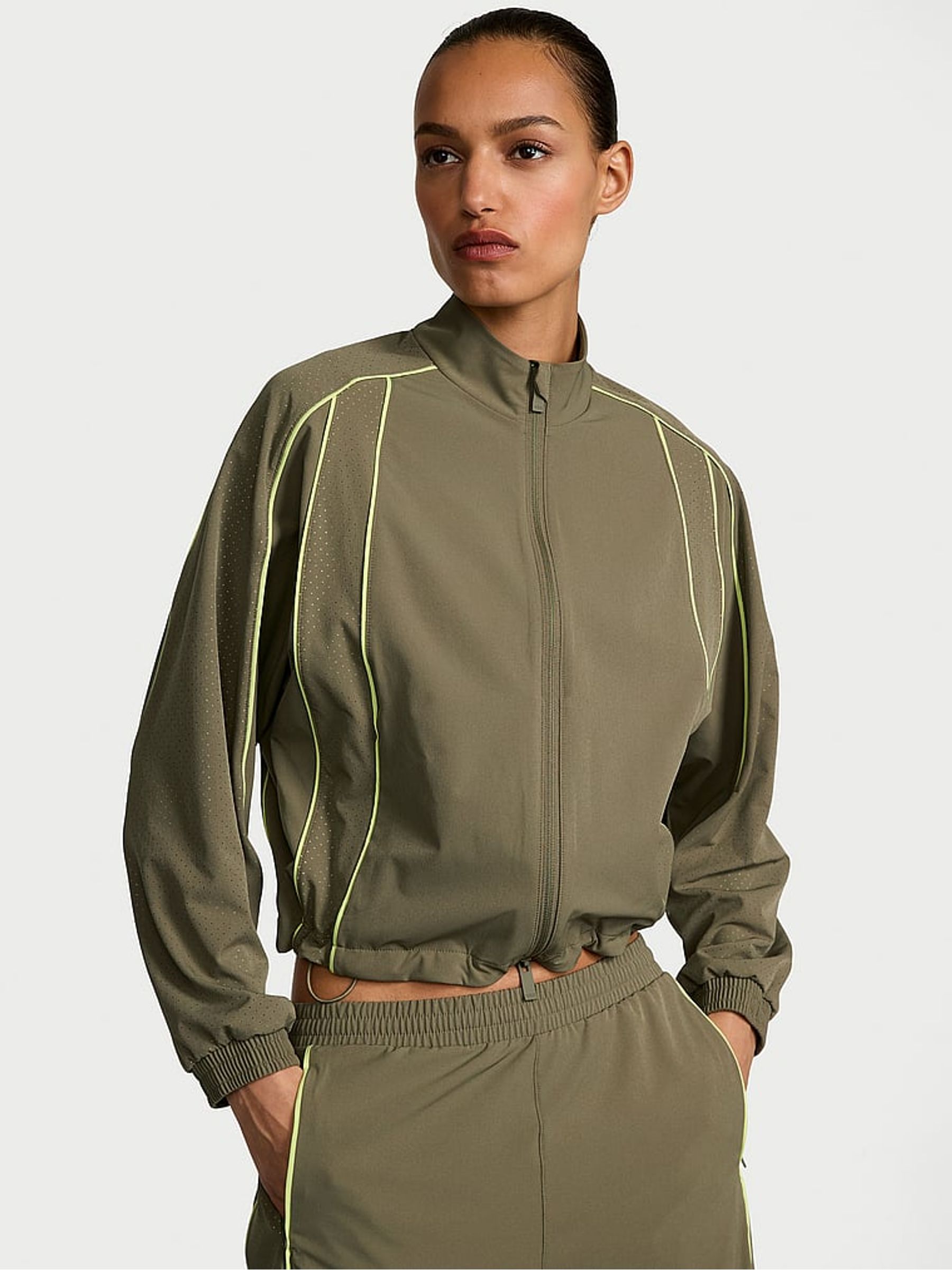 Desert Cactus Green ActiveFlex Full Zip Jacket - Image 1 of 3