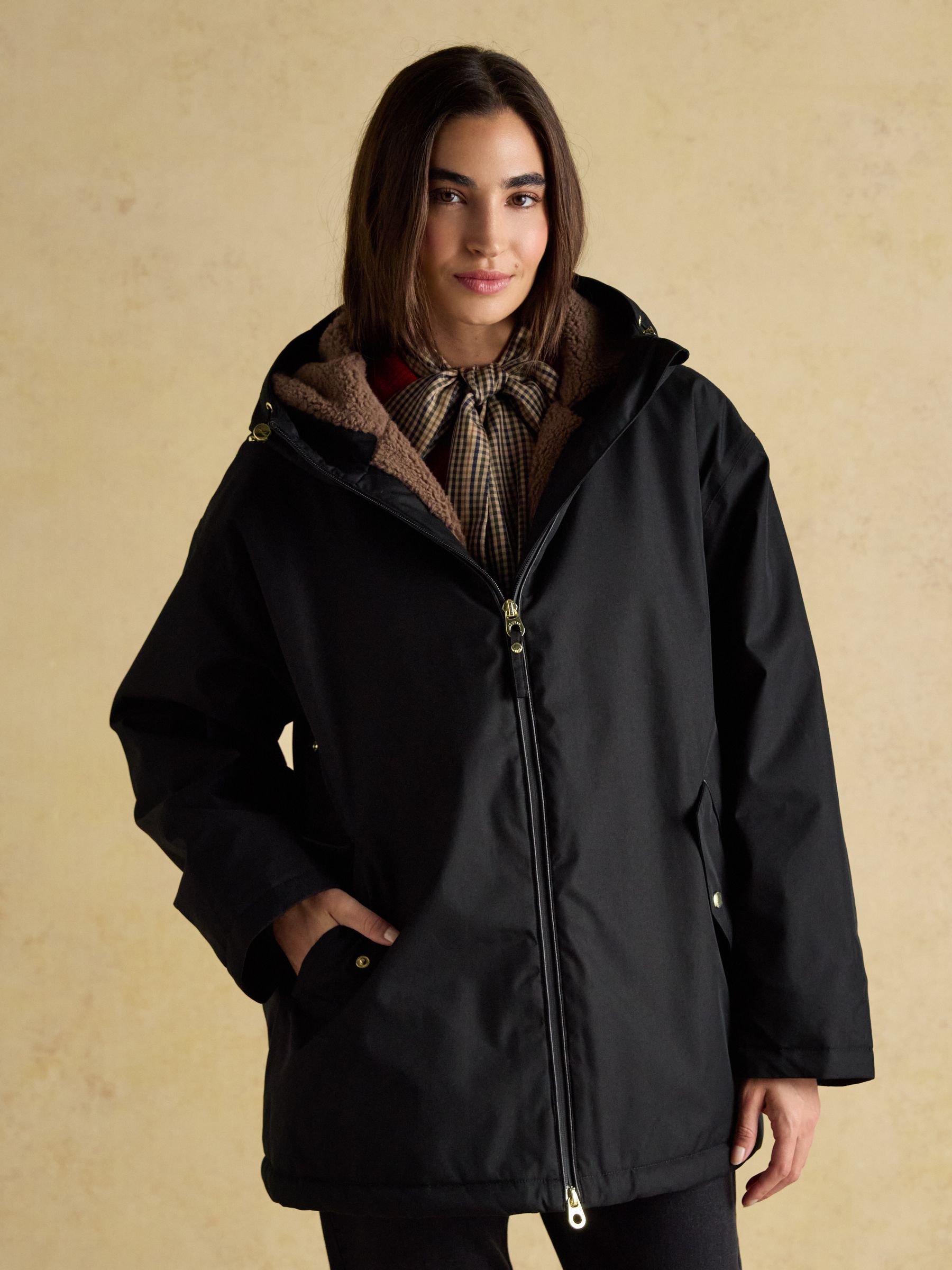 Coverwell Black Waterproof Fleece Lined Coat - Image 3 of 13