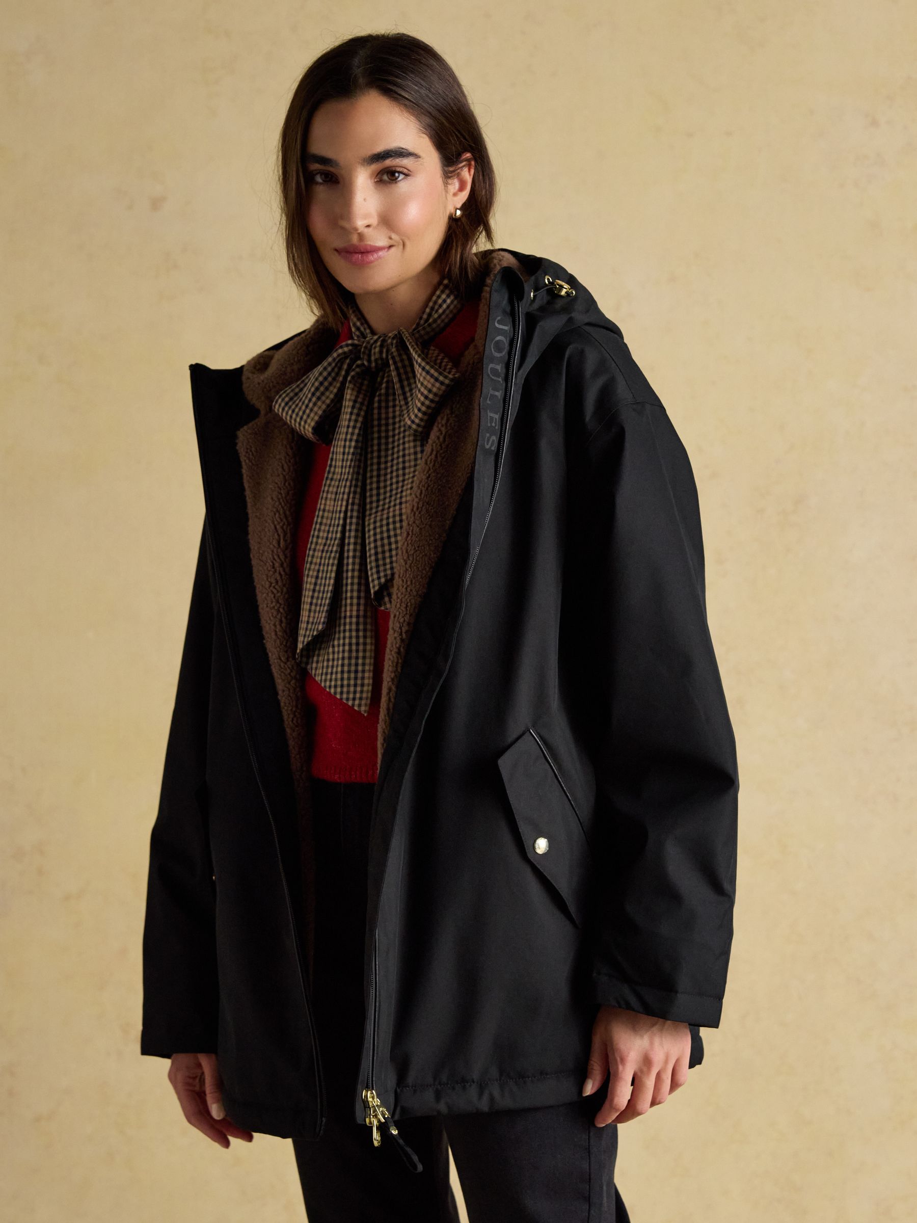 Coverwell Black Waterproof Fleece Lined Coat - Image 5 of 13