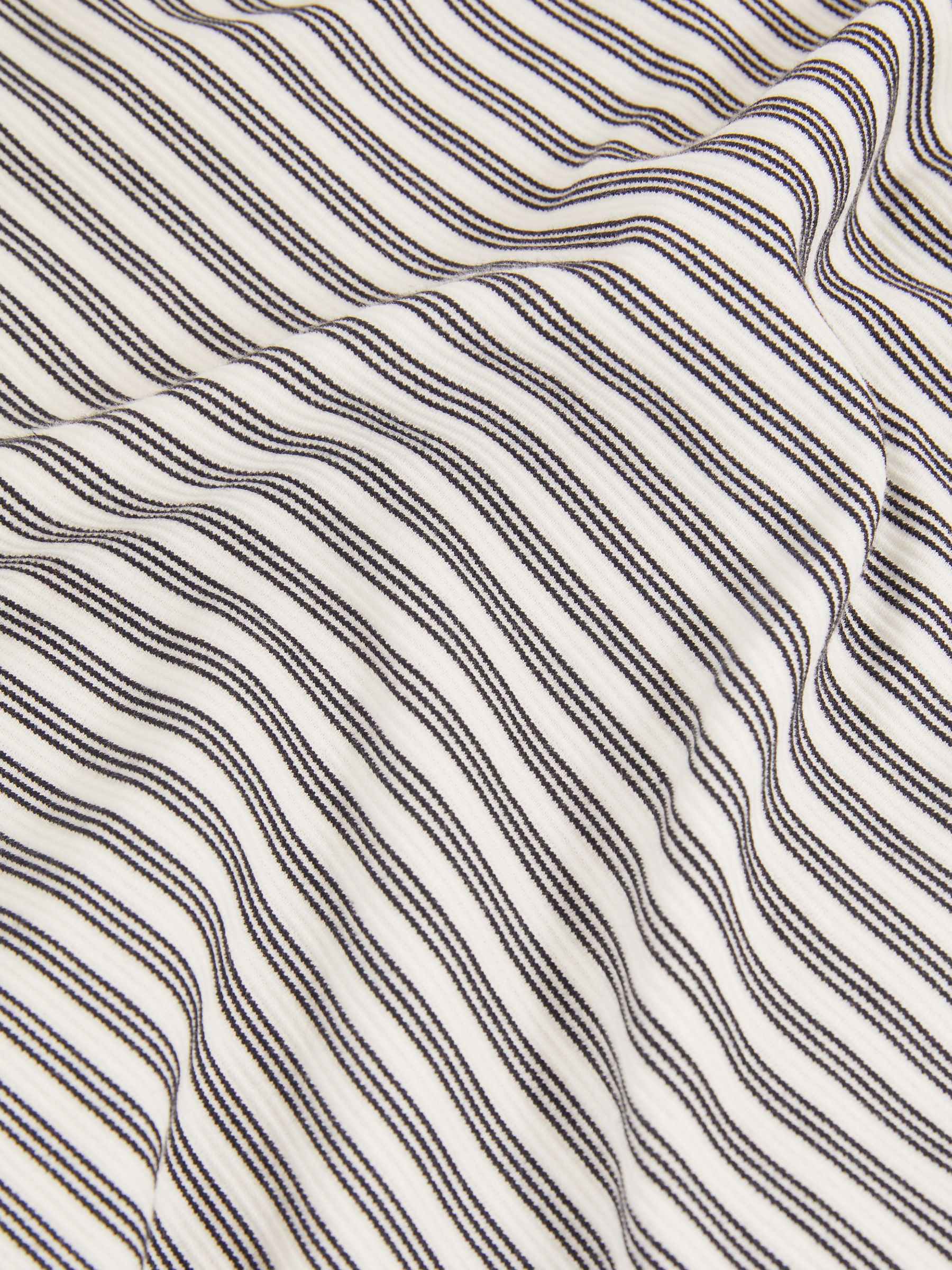 Heavyweight Striped T-Shirt in White/Navy - Image 6 of 6