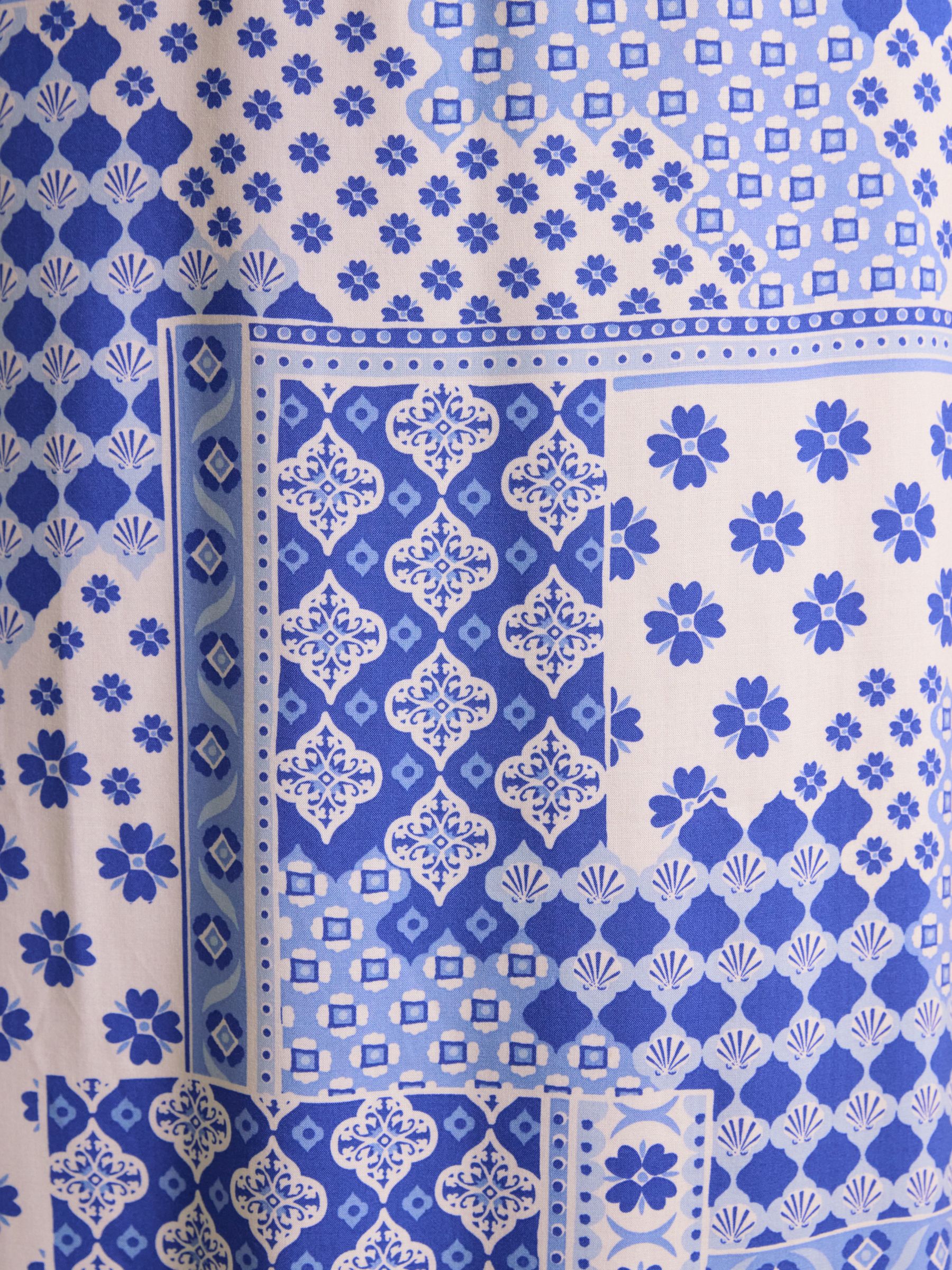 Adele Blue Wrap Dress - Image 5 of 7