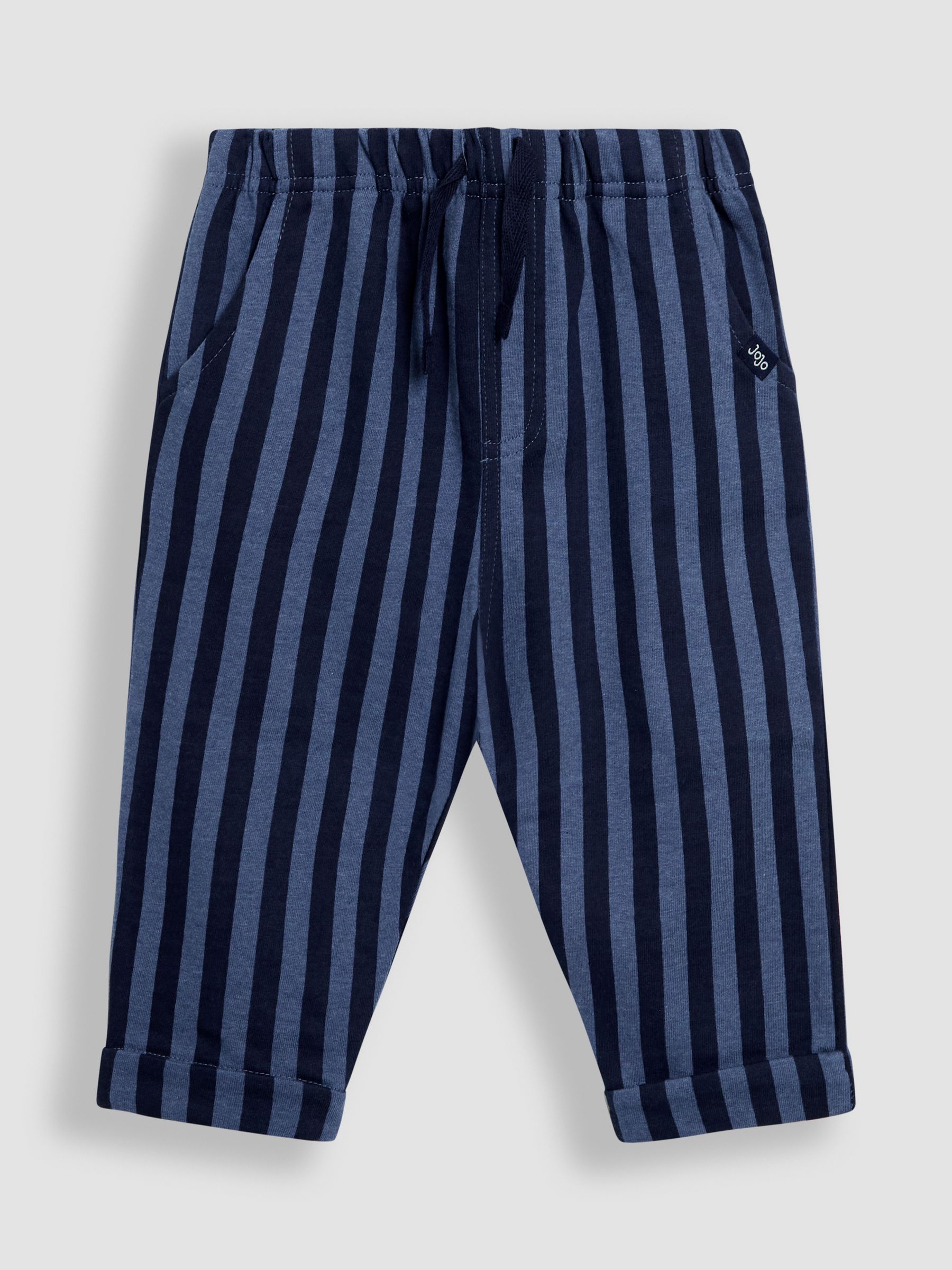 Navy Blue Stripe Stripe Trousers - Image 3 of 5