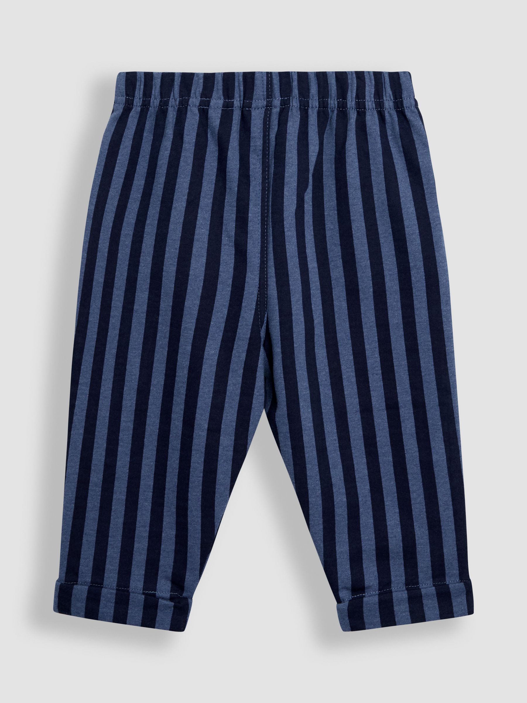 Navy Blue Stripe Stripe Trousers - Image 4 of 5